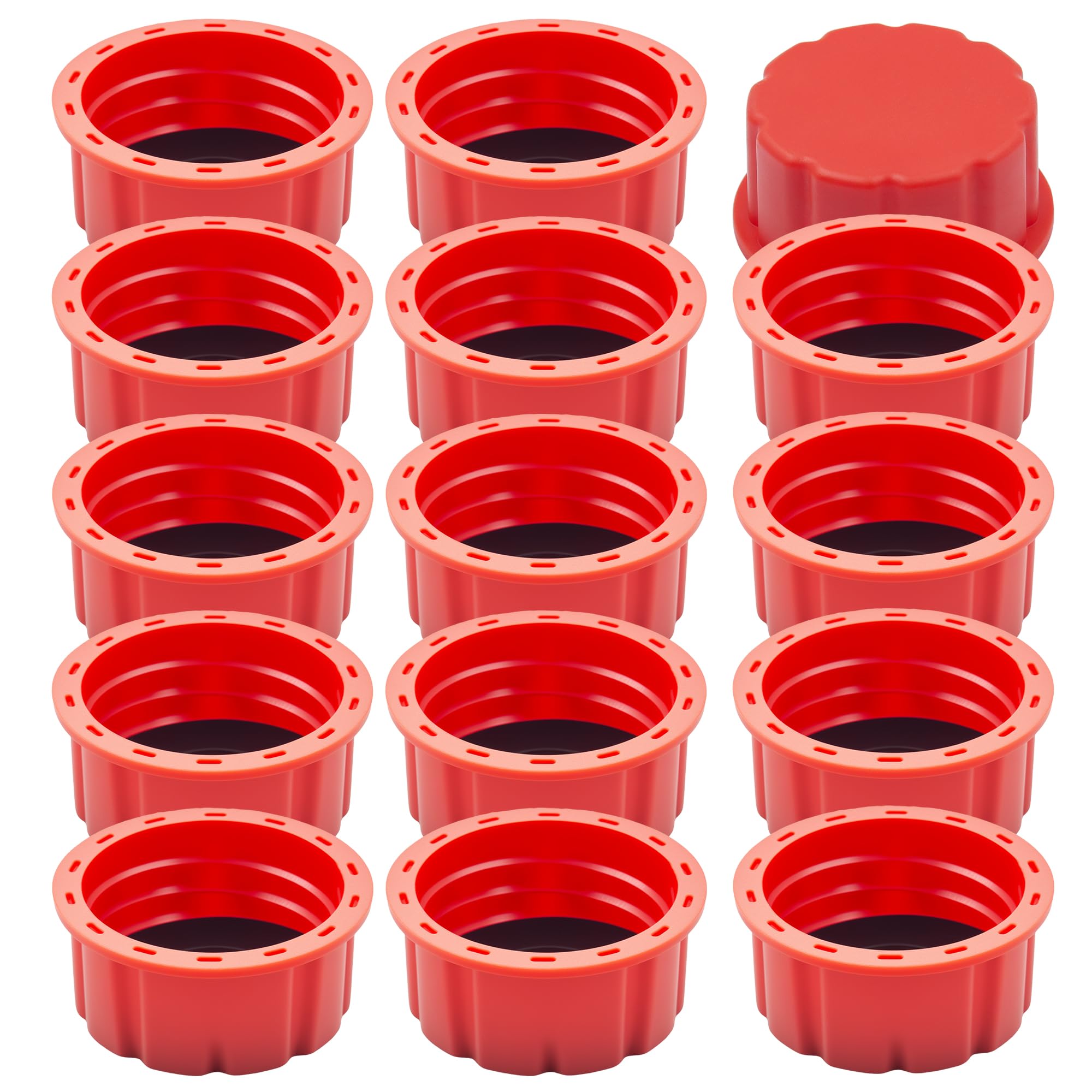 15 PCS Gas Can Caps, 1/2.5/5/10 Gallon Gas Can Cap Replacement - Product Imagery