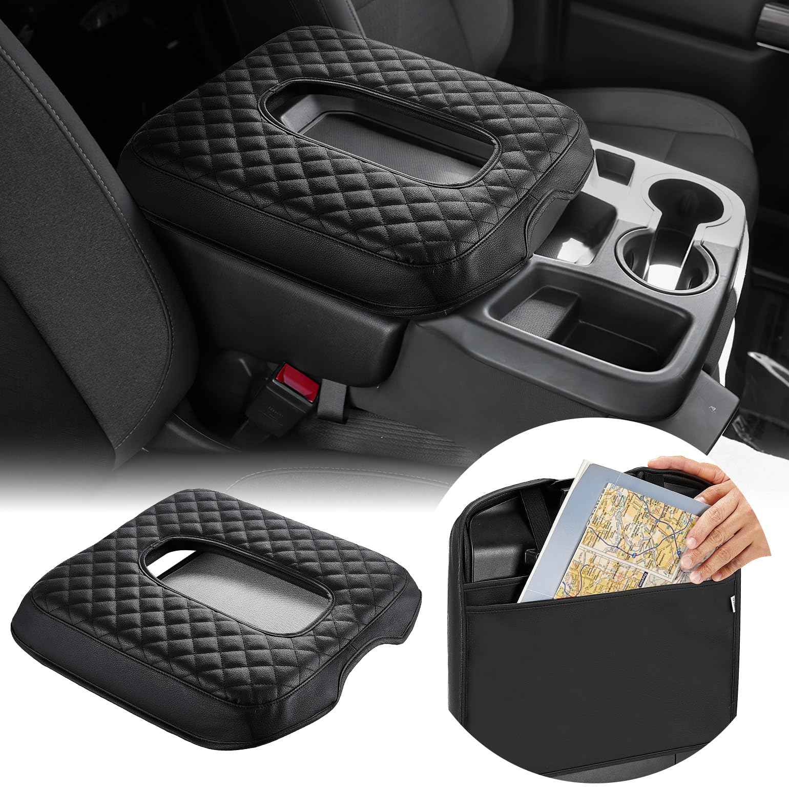 JOYTUTUS Center Console Cover Compatible with 2019-2026 - Product Imagery