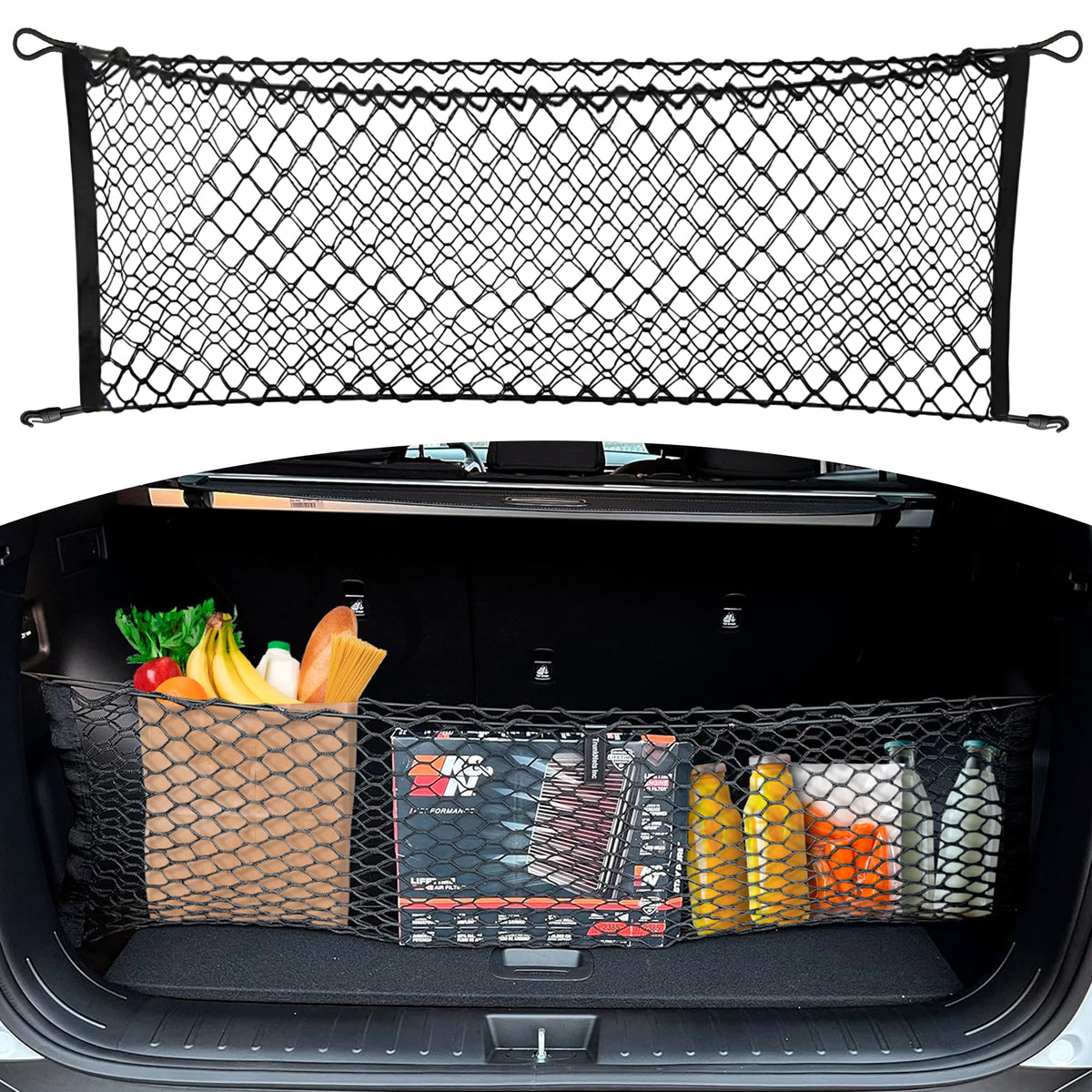 Envelope Style Automotive Trunk Mesh Cargo Net for Hyundai - Product Imagery
