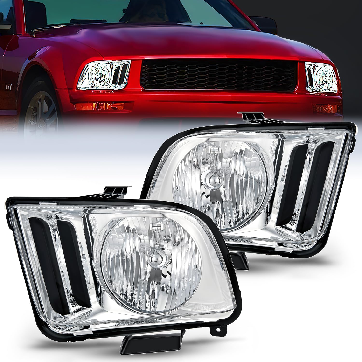 Nilight Headlight Assembly Compatible with 2005 2006 2007 2008 - Product Imagery