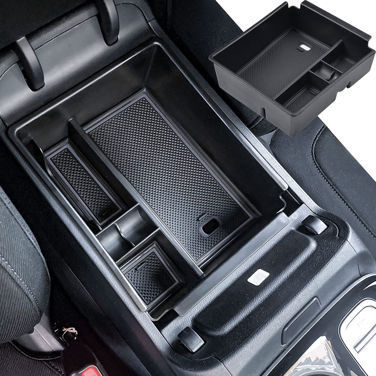 Armrest Organizer Tray For 2022-2024 Hyundai Tucson, Santa Cruz - Product Imagery