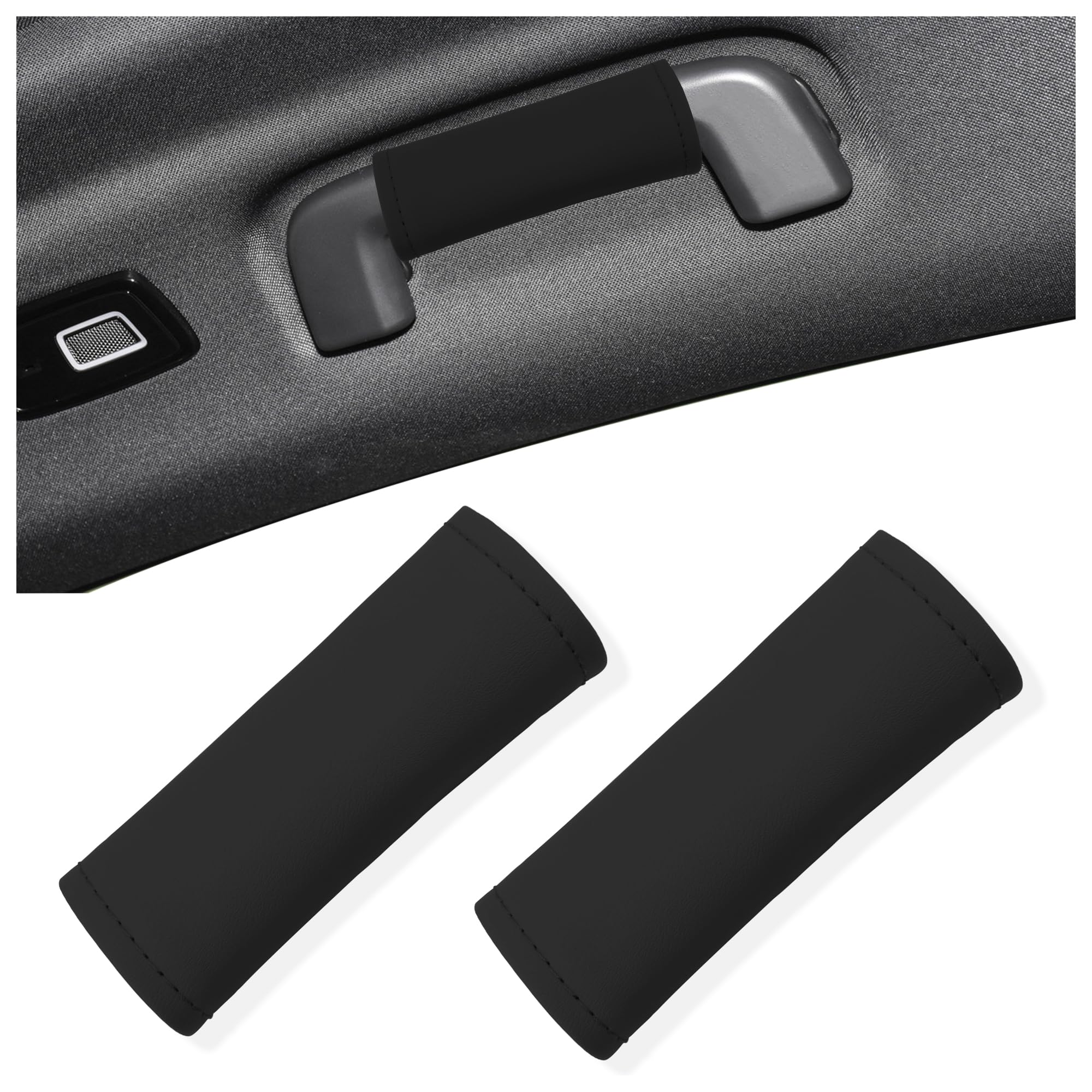 2PCS Leather Inside Car Door Handle Protector,Colorful Car - Product Imagery