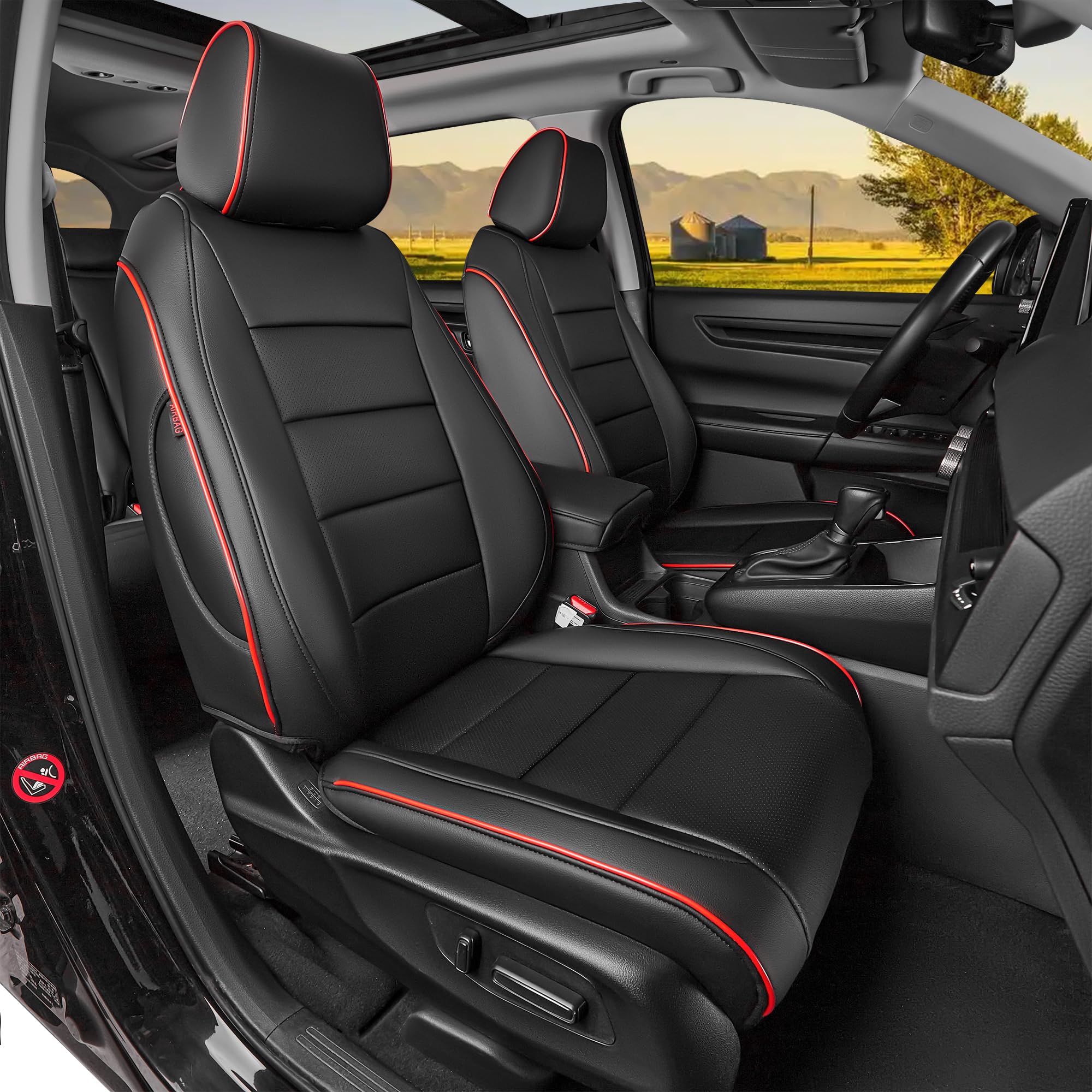 HKZ Fit CRV Car Seat Covers Full Set for Honda CR-V 2023 2024 - Product Imagery