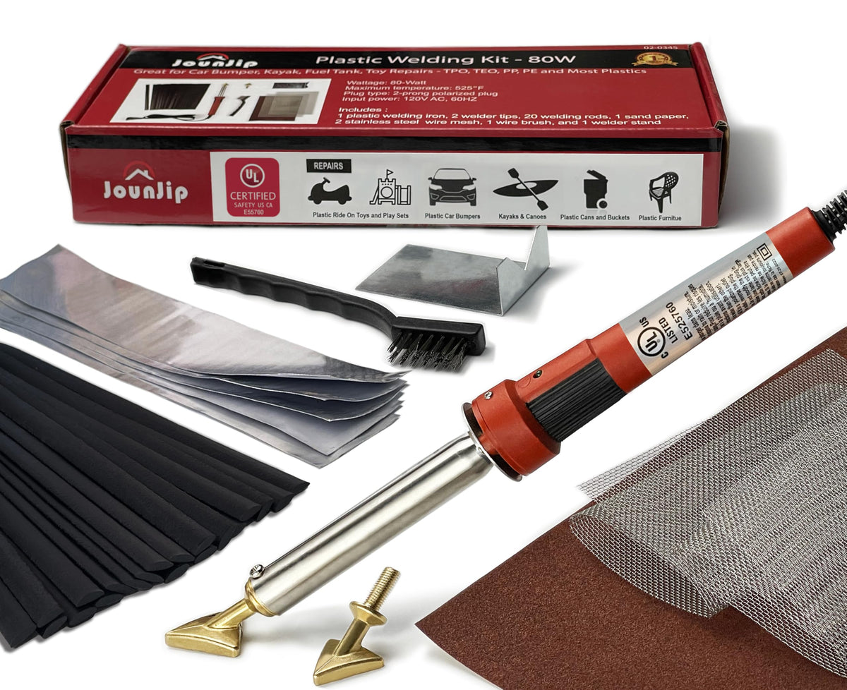 JOUNJIP Standard Plastic Welding Repair Kit UL-Certified Plastic - Product Imagery