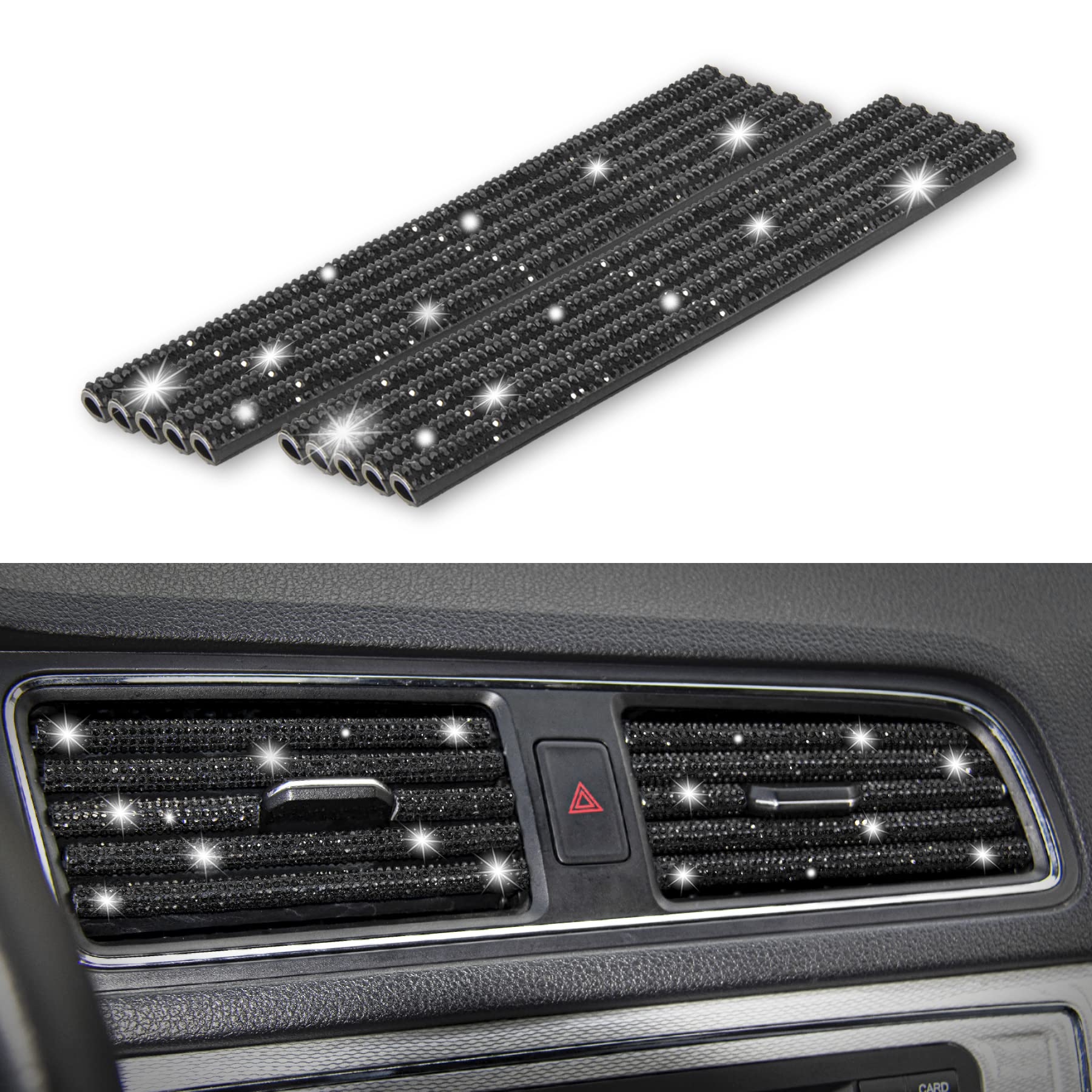 LivTee Bling Car Air Vent Outlet Moulding Trim, 10PCS Car Air - Product Imagery