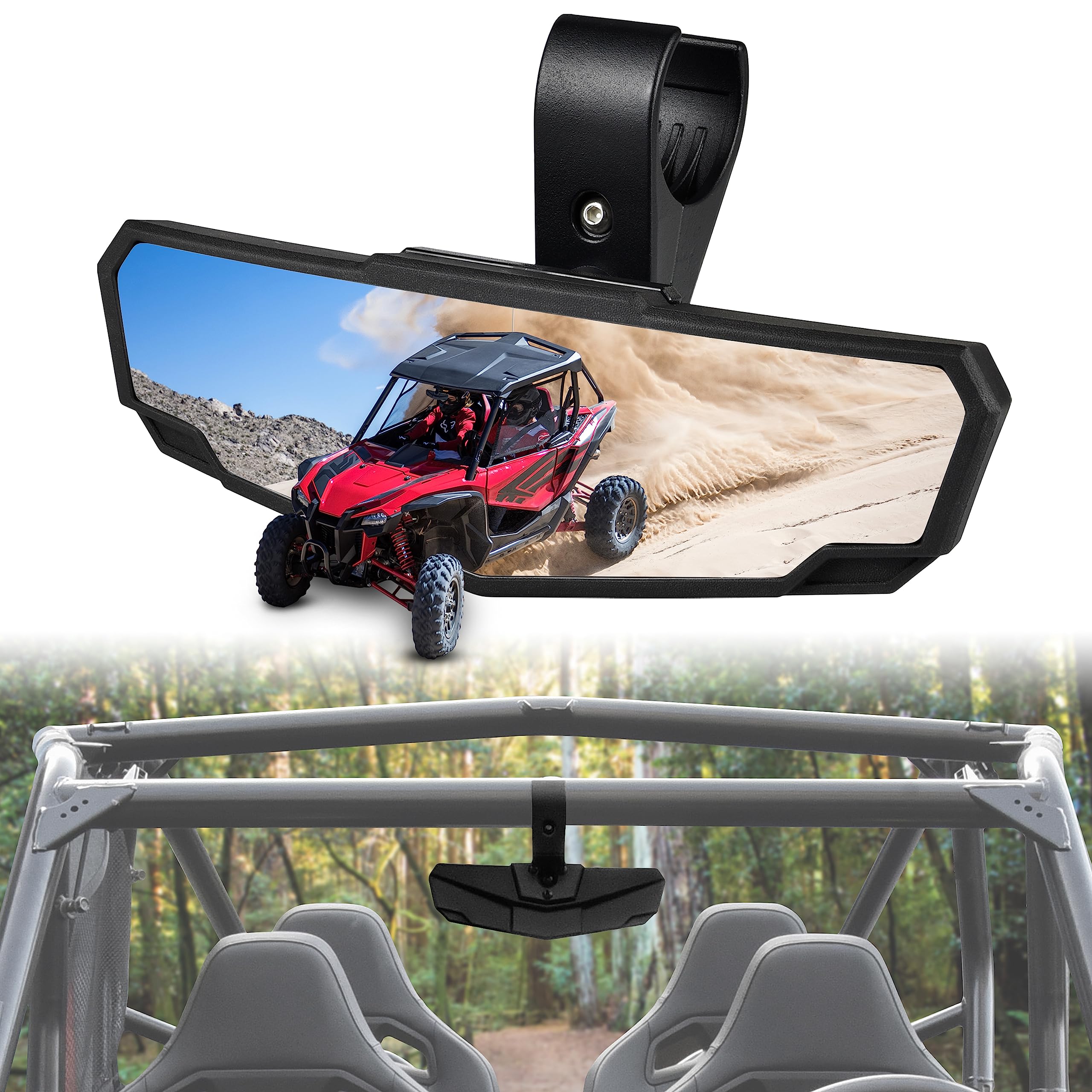SAUTVS Center Rearview Mirror for Honda Talon 1000X 1000R - Product Imagery