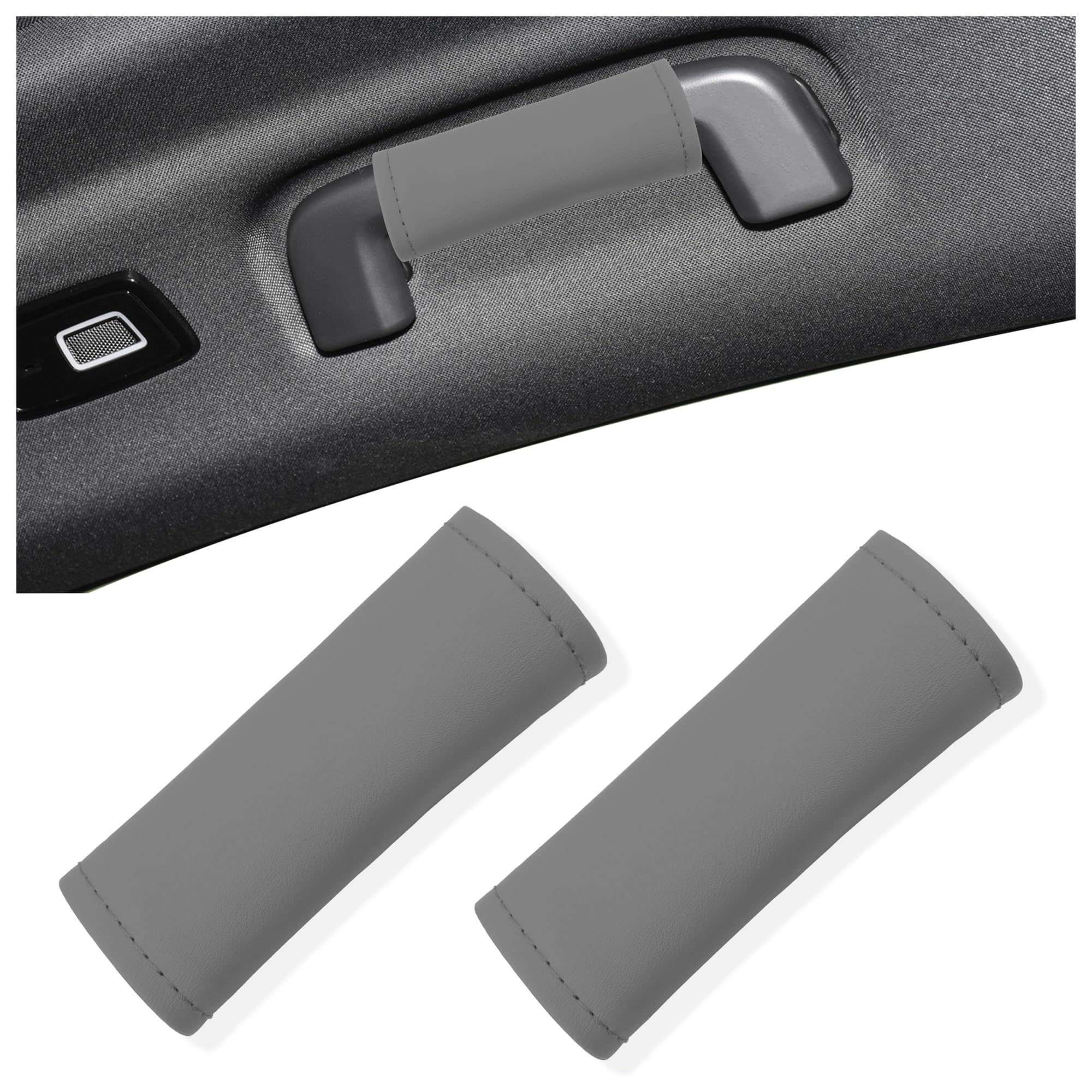 carleef 2PCS Leather Inside Car Door Handle Protector,Colorful - Product Imagery