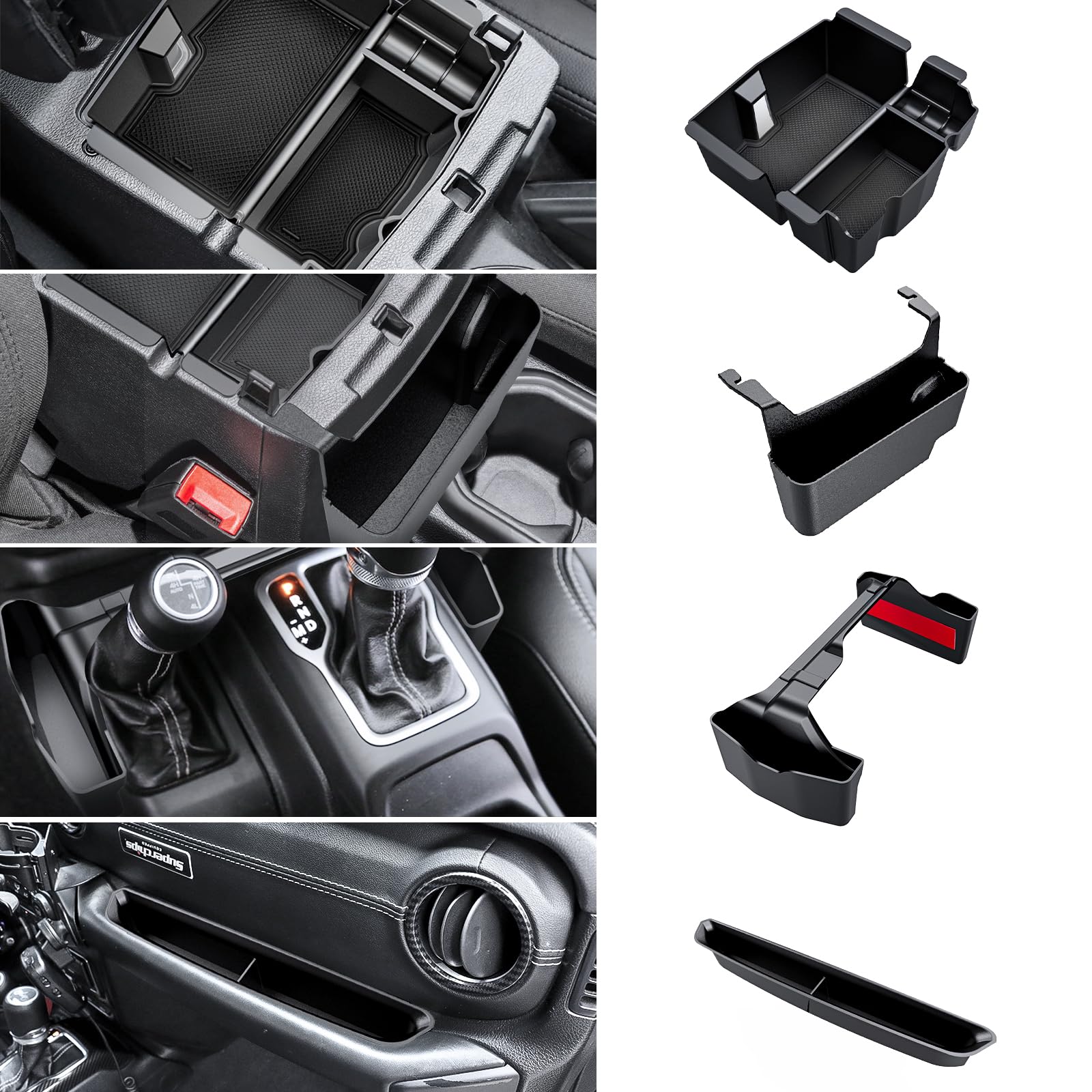Eamplest Center Console Organizer for Jeep Wrangler & Gladiator - Product Imagery