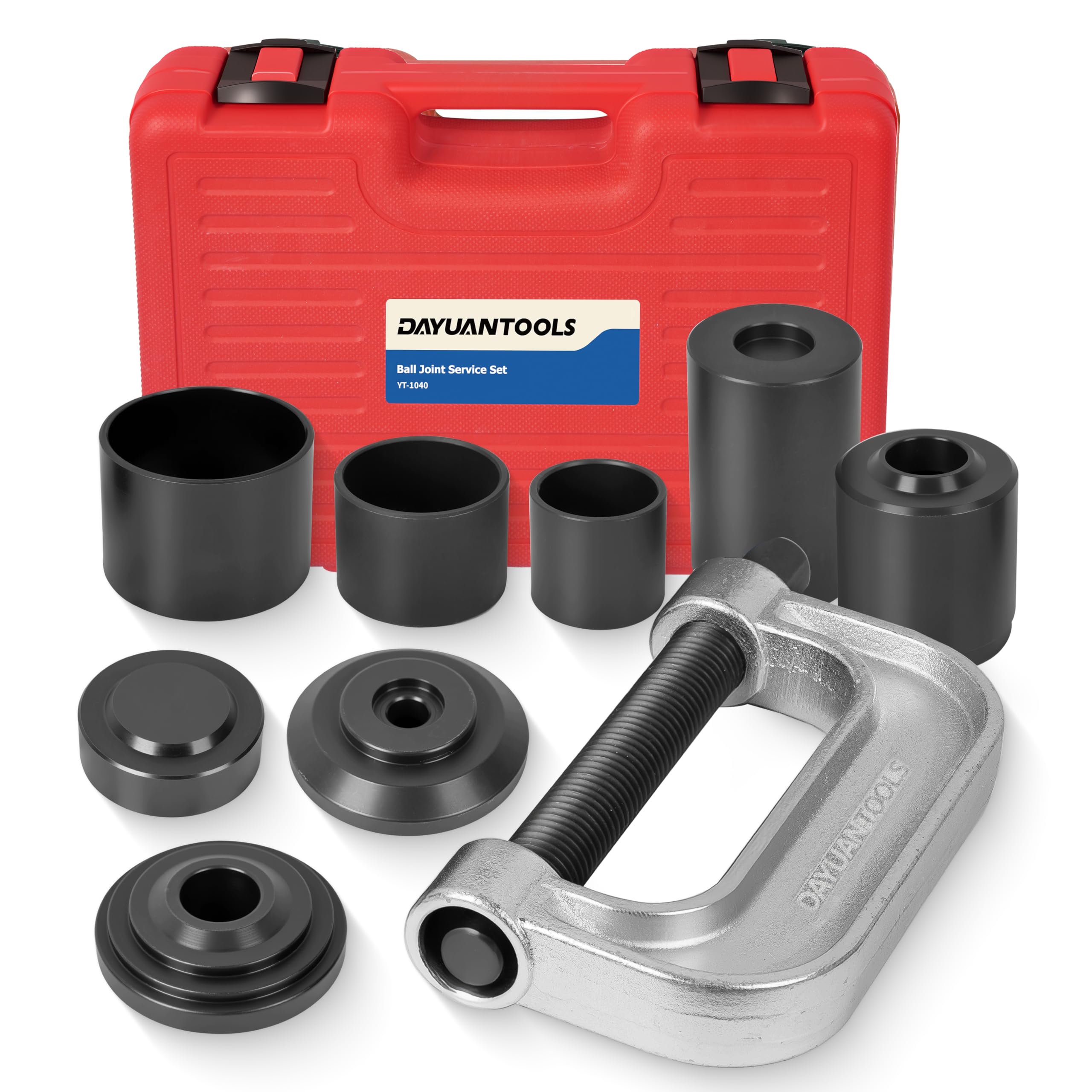 DAYUAN Ball Joint Press & U Joint Removal Tool Kit, Red Case - Product Imagery