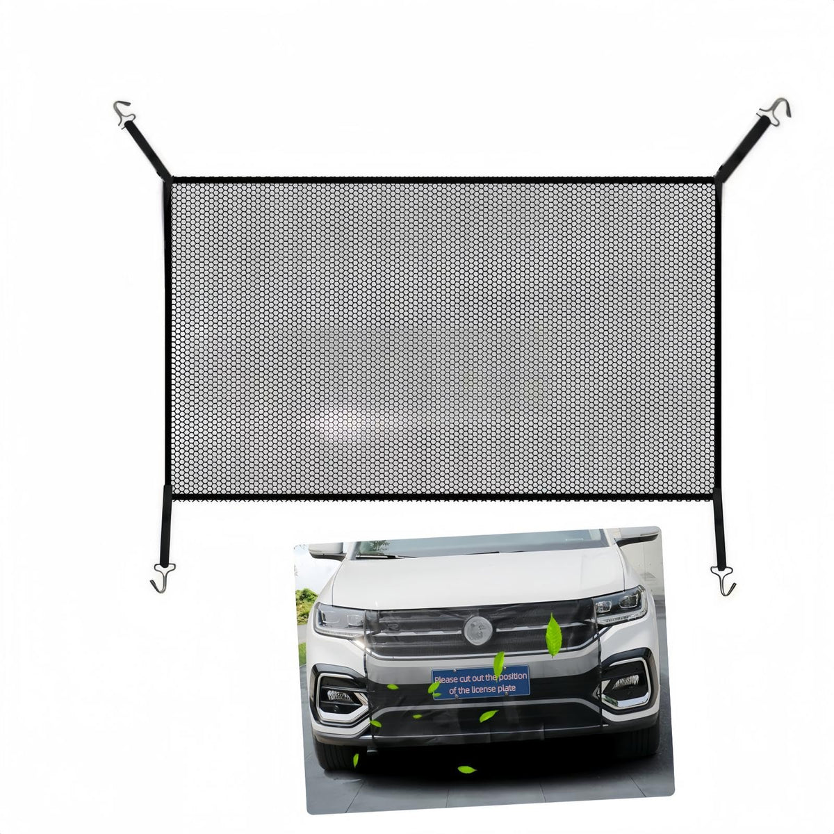 Car Grill Mesh, 43 x 29 Inch Front Grille Bug Screen, 4 - Product Imagery