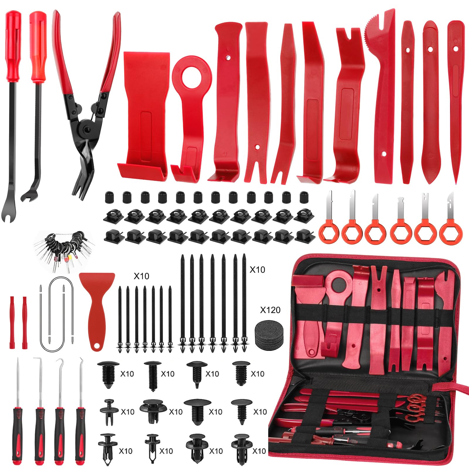 JNLK 352pcs Trim Removal Tool, Pry Tool, Door Panel Removal Tool - Product Imagery