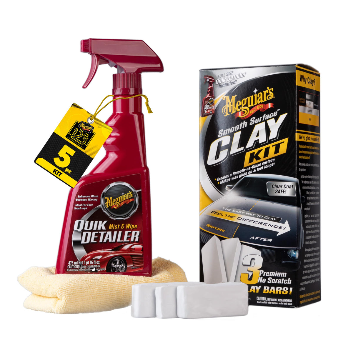 Meguiar's Smooth Surface Clay Kit - Product Imagery