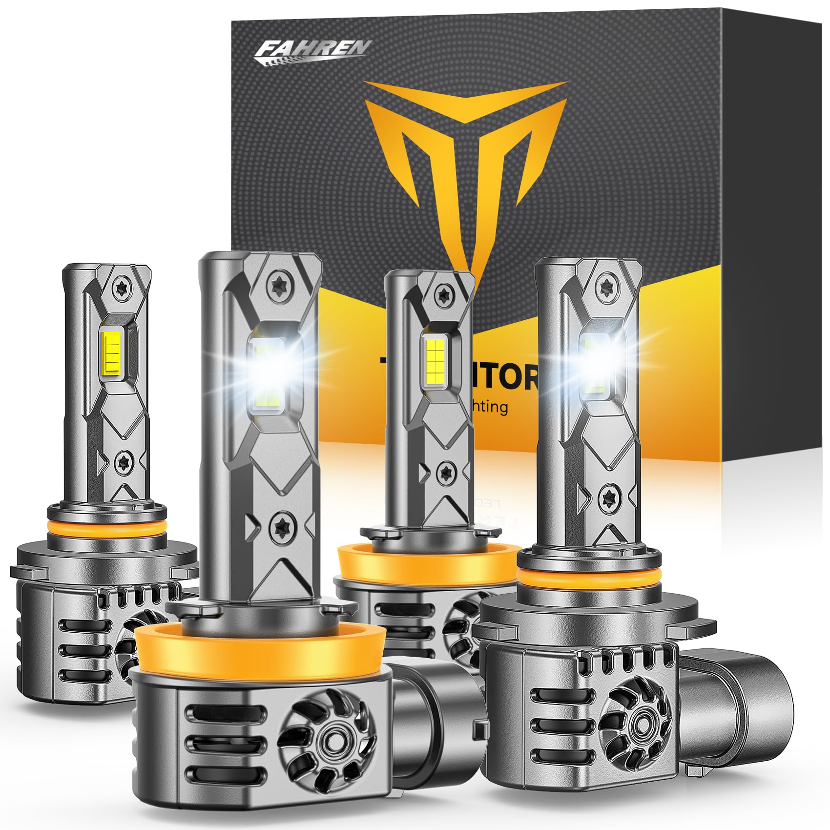 Termitor NextGen H11/H9/H8 9005/HB3 LED Bulbs Combo, Upgraded - Product Imagery