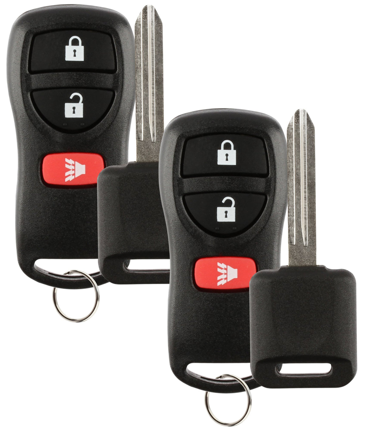2X Key Fob Keyless Entry Remote Key Replacement for Nissan - Product Imagery