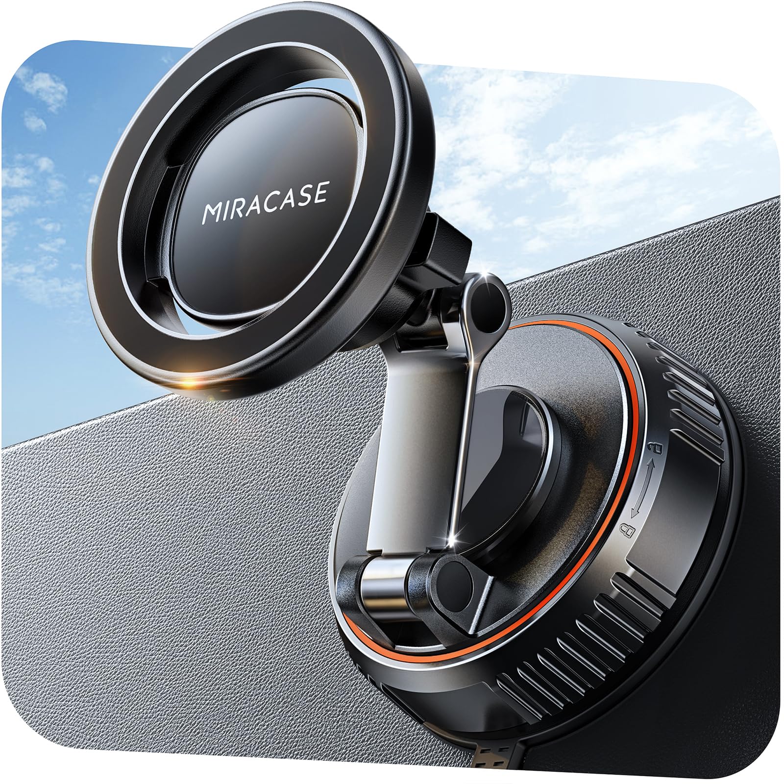 Miracase for MagSafe Car Mount[3800gf Strong Magnet & 90+LBS - Product Imagery