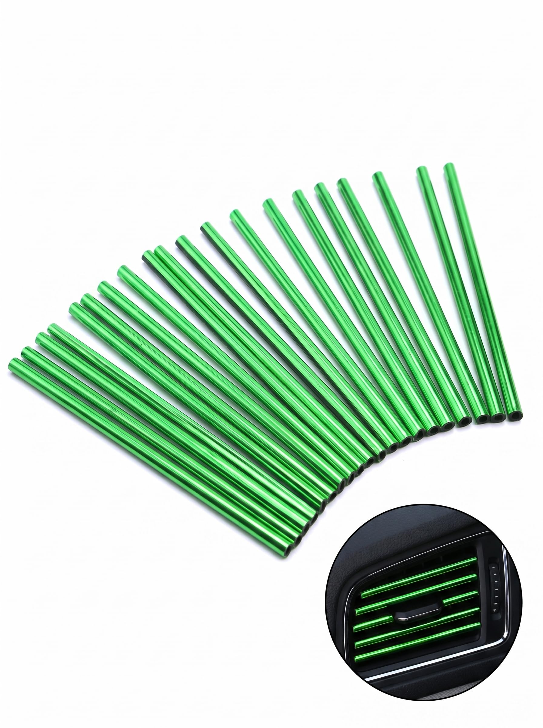 20 PCS Car Vent Trim, DIY Car Interior Accessories, Reflective - Product Imagery