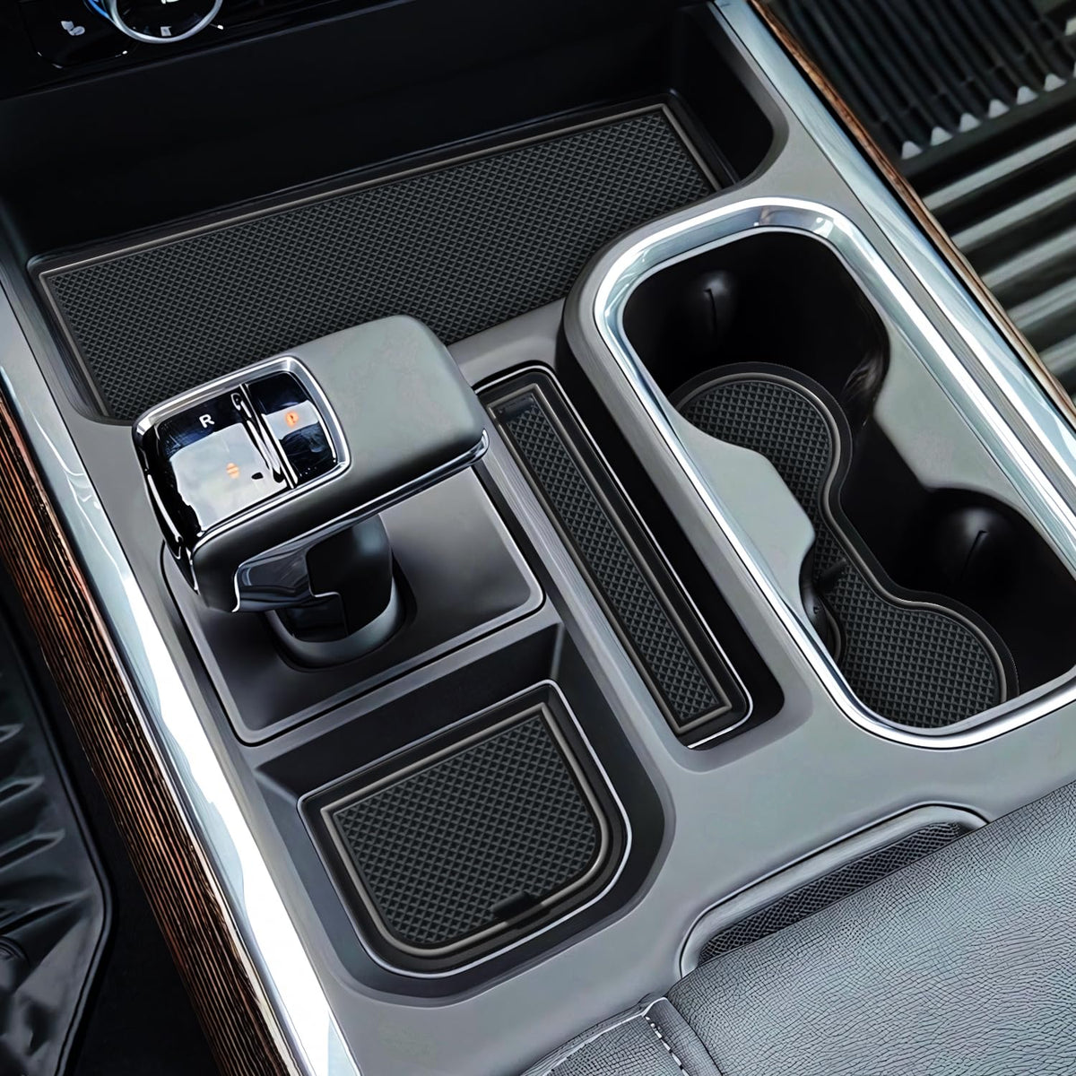 7Pcs Center Console Liners for 2023-2026 Chevy Silverado/GMC - Product Imagery