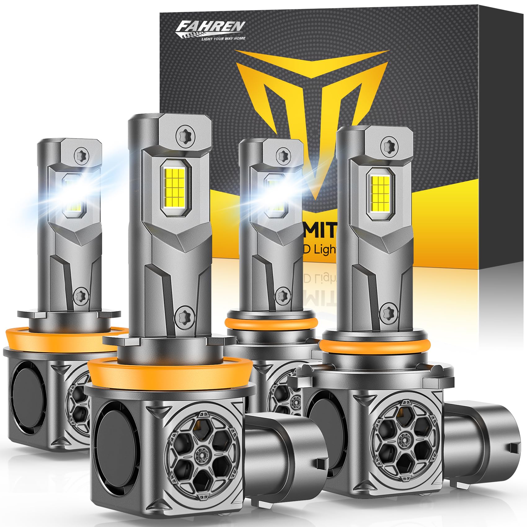 Ursprung 2026 𝐍𝐞𝐰-𝐆𝐞𝐧 H11/H9/H8 9005/HB3 Bulbs Combo, - Product Imagery