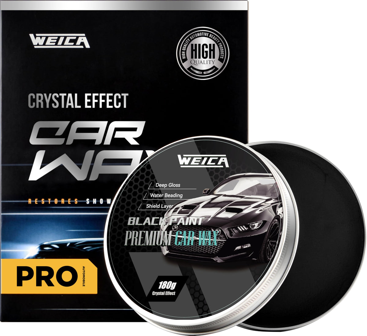 Car Wax for Dark Color Cars | Black, Charcoal, Midnight Blue | - Product Imagery