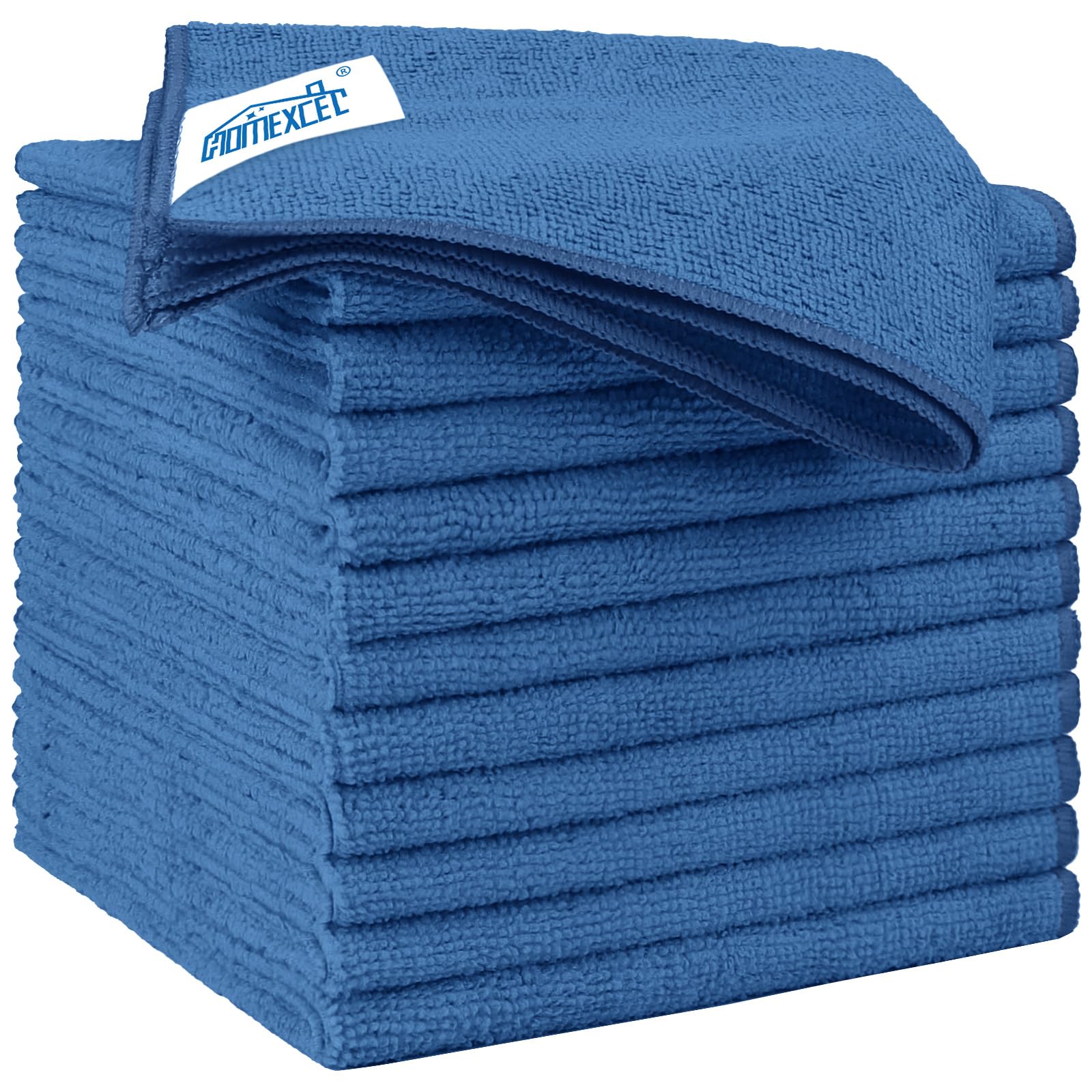 HOMEXCEL Lake Green Microfiber Cleaning Cloth 12 Pack 12.5 x - Product Imagery