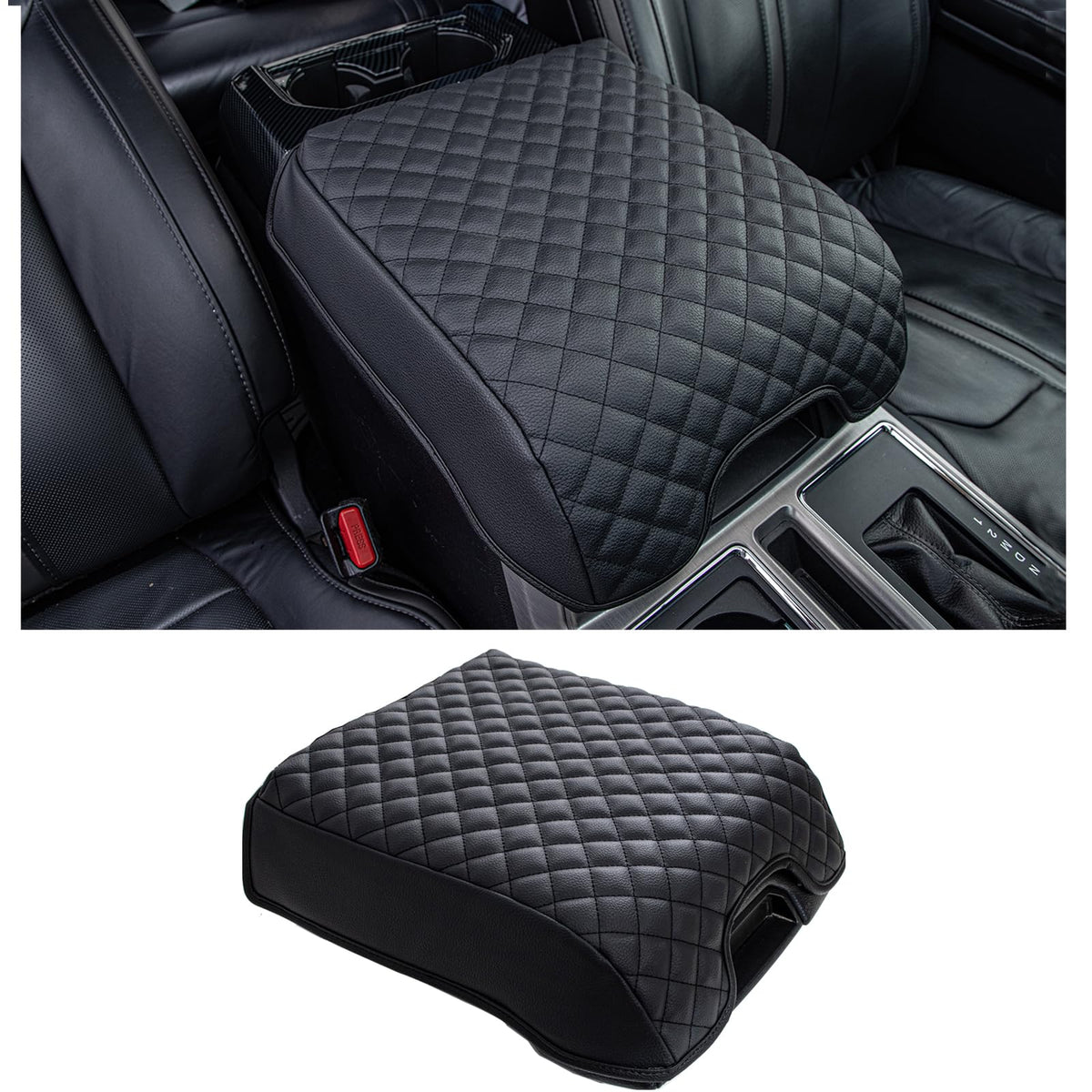 JDMCAR Center Console Cushion Compatible with 2015-2020 Ford - Product Imagery