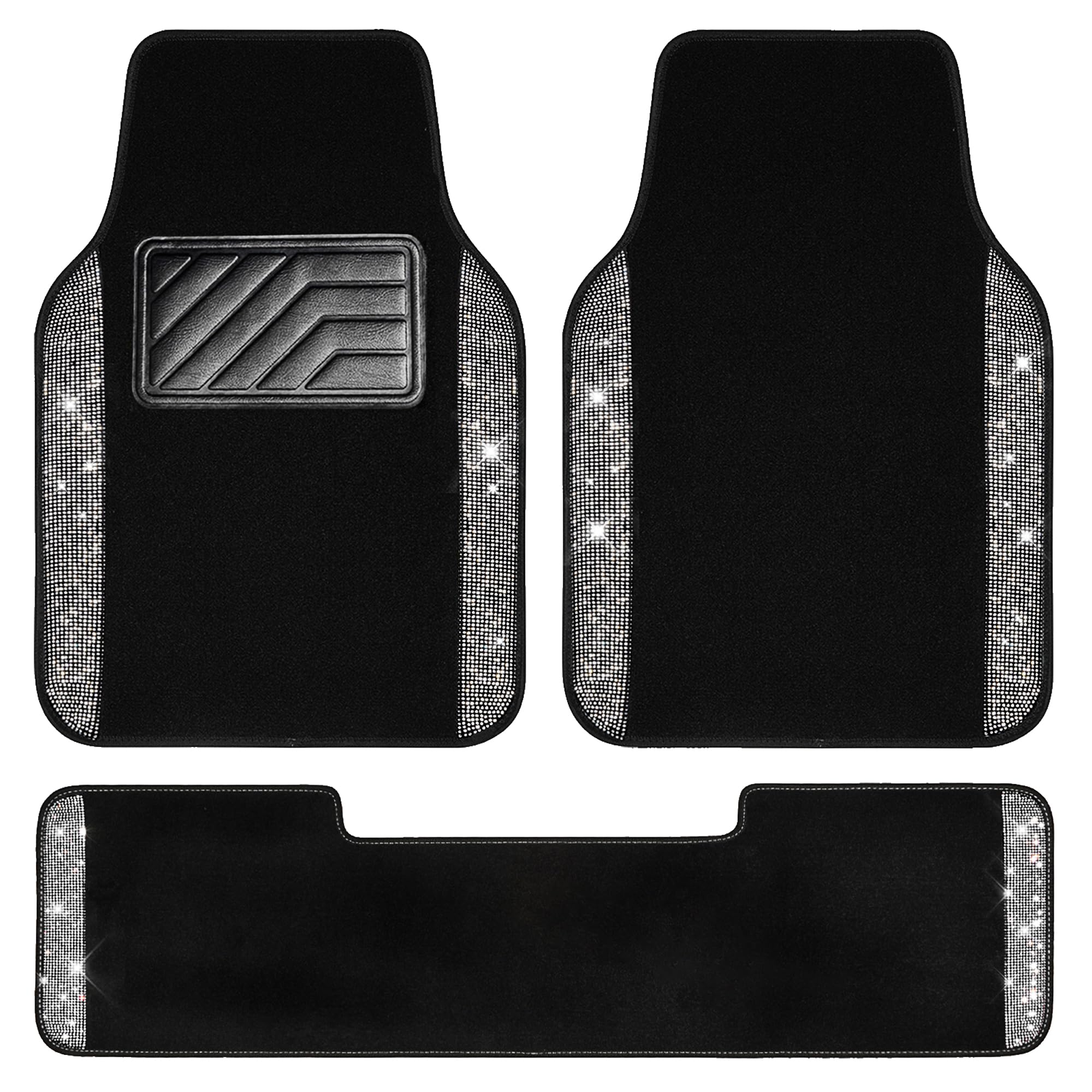 CAR PASS Bling Diamond Car Mats Shining Carpet Crystal - Product Imagery
