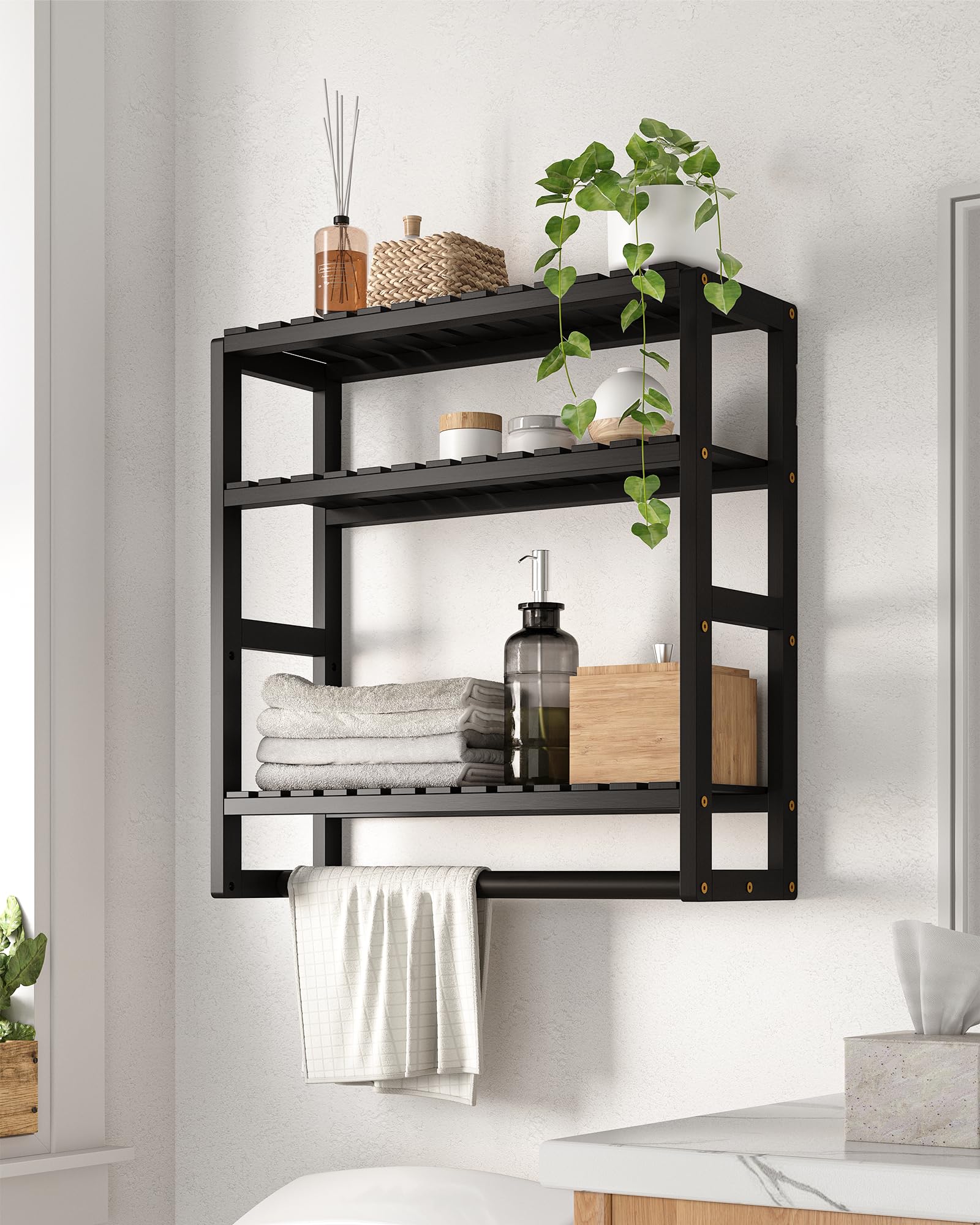 Galood Over The Toilet Storage Bathroom Shelves Wall Mounted 3 - Product Imagery