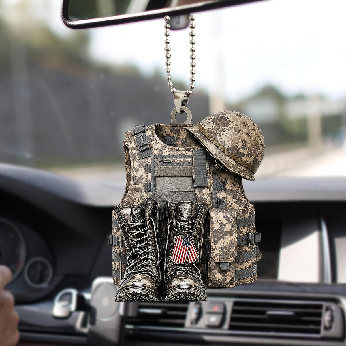 Talataca Veteran Soldier Backpack Boots Military Army 2D Flat - Product Imagery