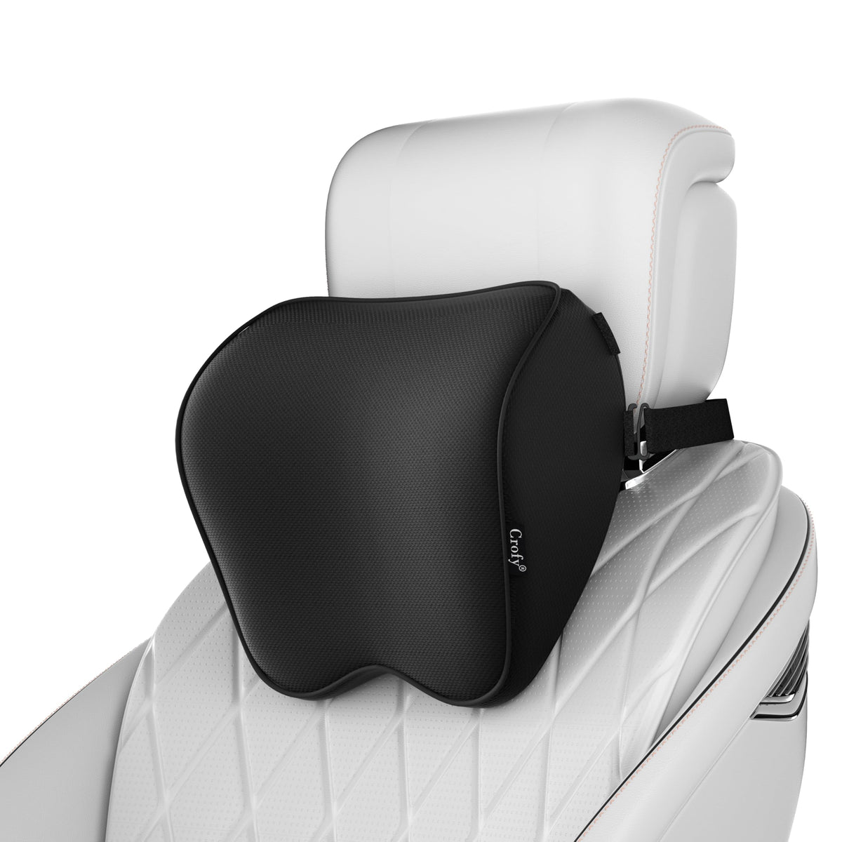Crofy 2-Pack Car Neck Pillow, Headrest Pillow with Adjustable - Product Imagery