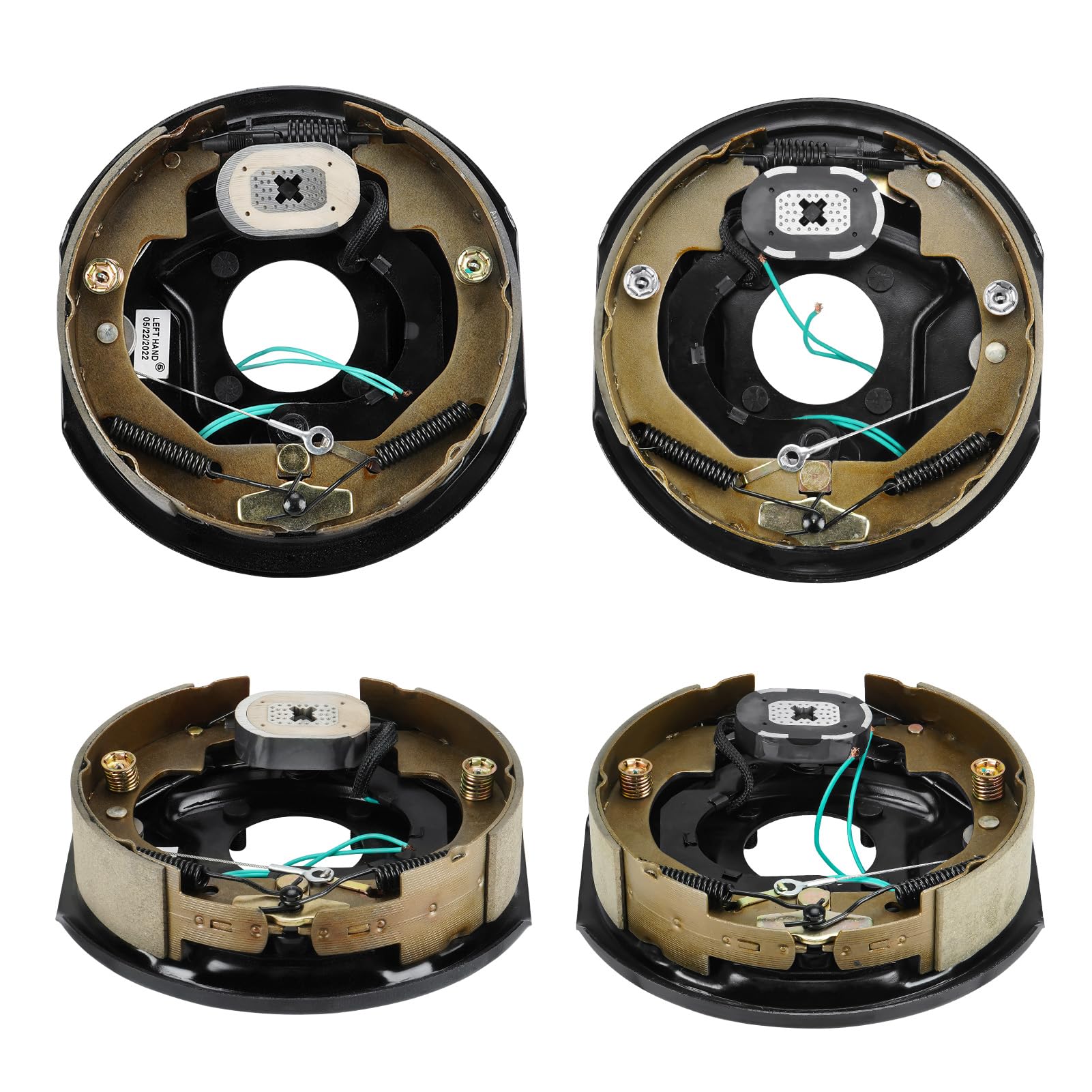 Youxmoto Electric Trailer Brake Assembly, 10" x 2-1/4", - Product Imagery