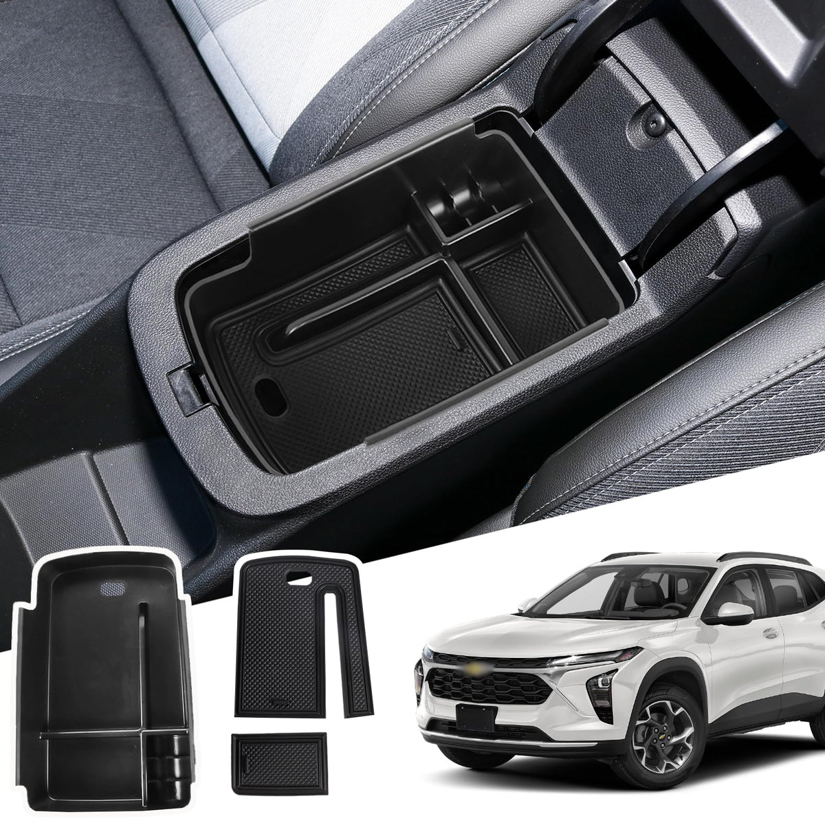 Center Console Organizer for 2024-2026 Chevy Trax/Buick Envista - Product Imagery