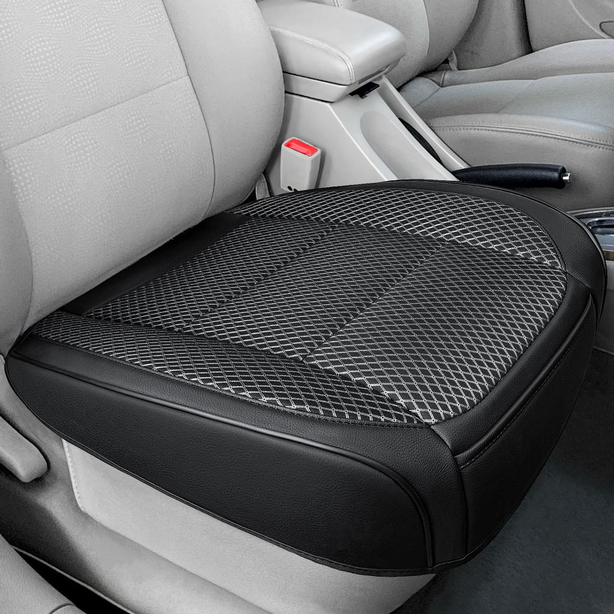 1 Pack Black Ventilated Bottom Car Seat Cover - Product Imagery