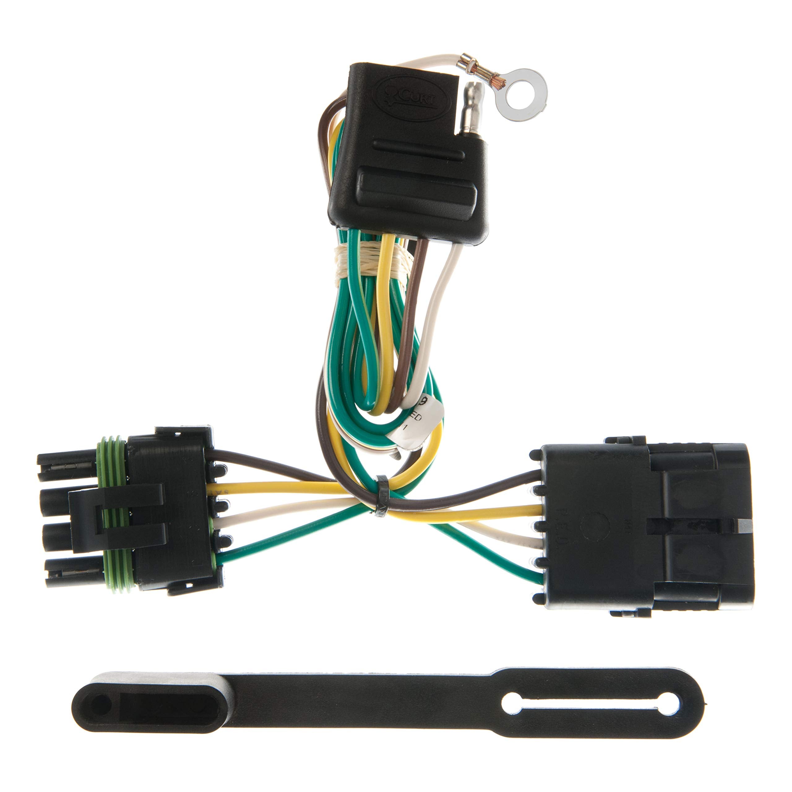 CURT 55319 Vehicle-Side Custom 4-Pin Trailer Wiring Harness, - Product Imagery