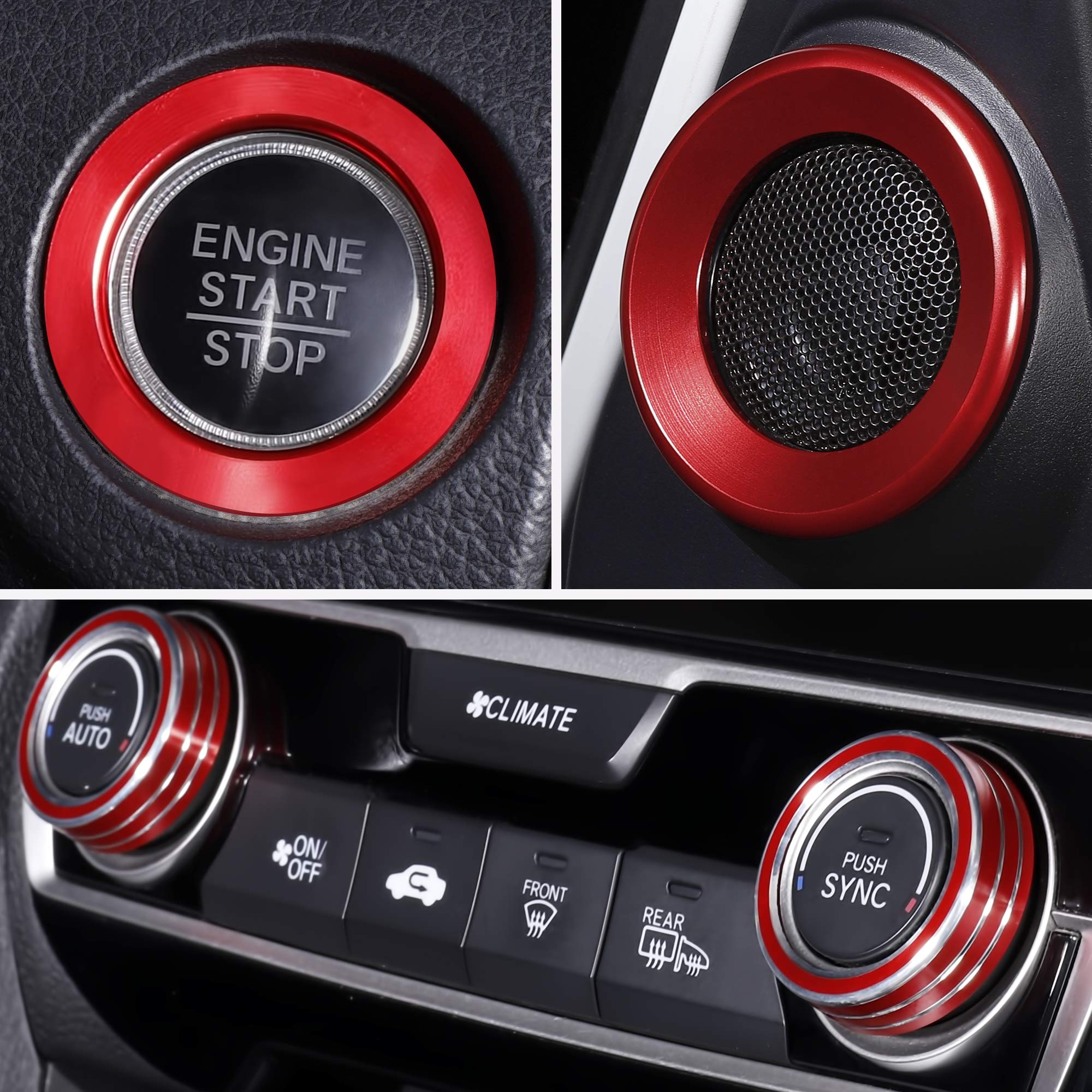 5 PCS for Honda Civic 2016 2017 2018 2019 2020 2021 Climate - Product Imagery