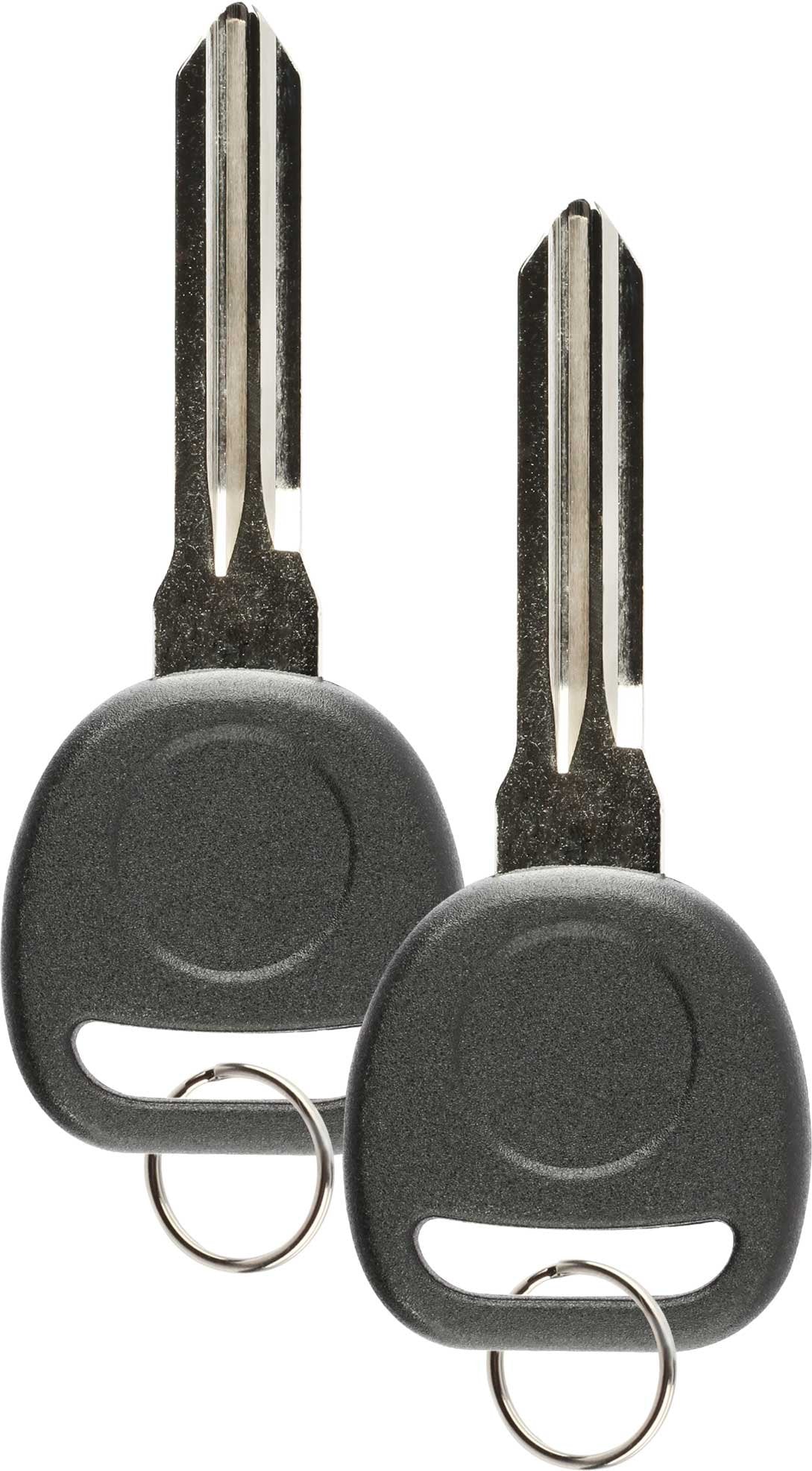 2X Transponder Uncut Key Replacement for Cadillac Chevrolet GMC - Product Imagery