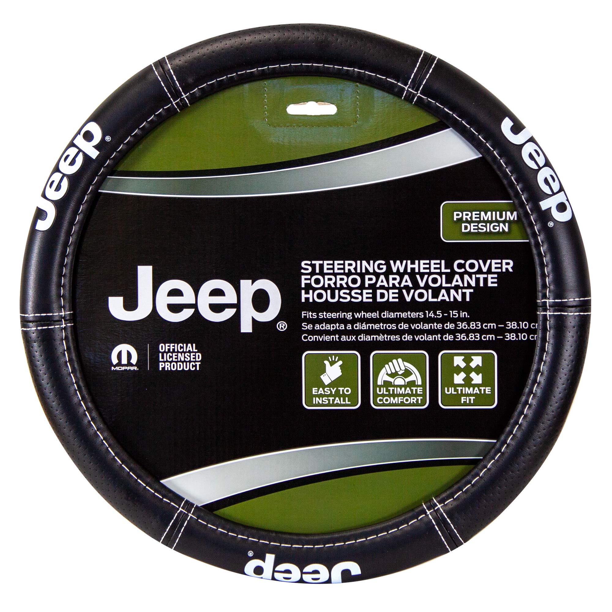 Plasticolor 006695R01 Jeep Deluxe High Contrast Stitching - Product Imagery