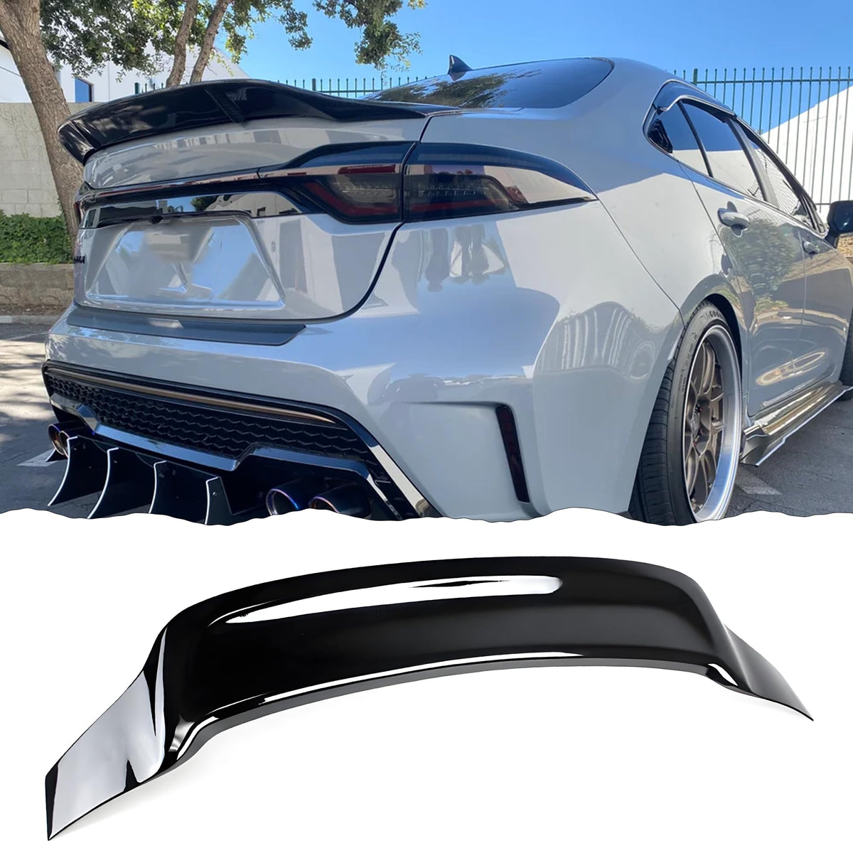 STSEV01 Rear Spoiler Wing for Toyota Corolla Sedan 2020-2026 - Product Imagery
