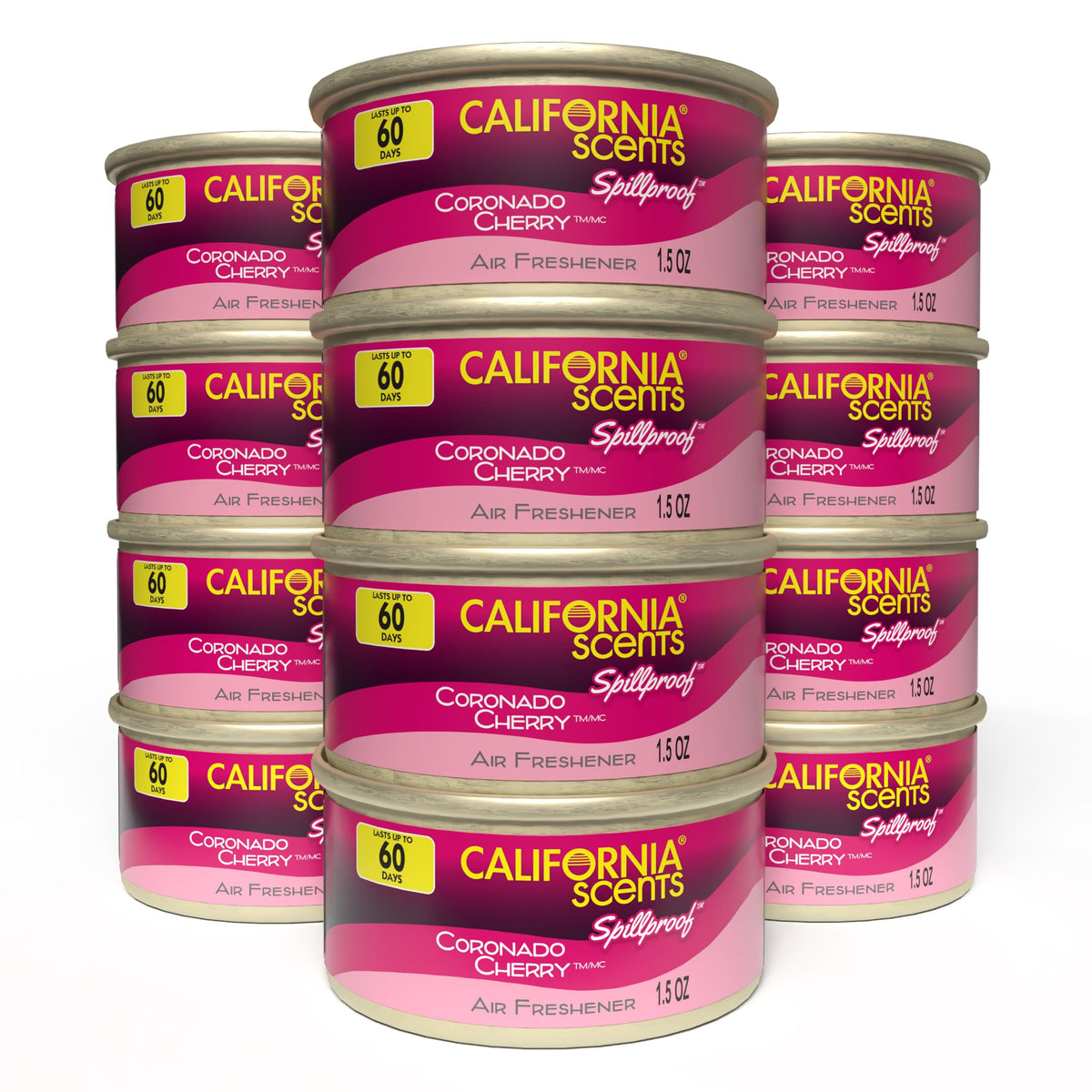 Can Air Freshener and Odor Neutralizer by California Scents, Set - Product Imagery