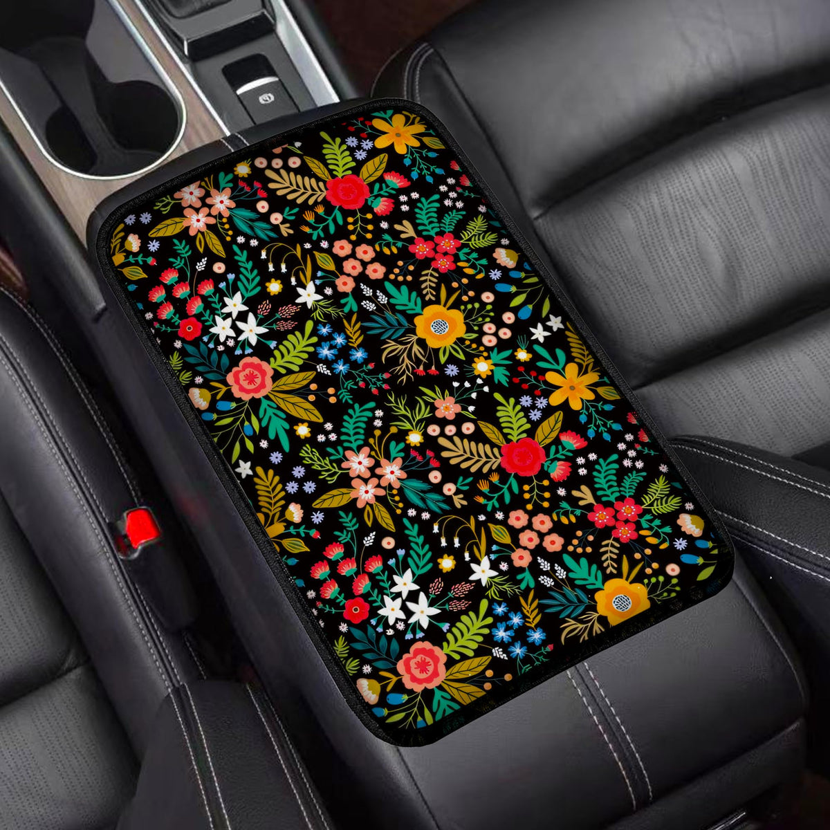 Garden wildflowers Universal Armrest Cover Pad, Car Center - Product Imagery