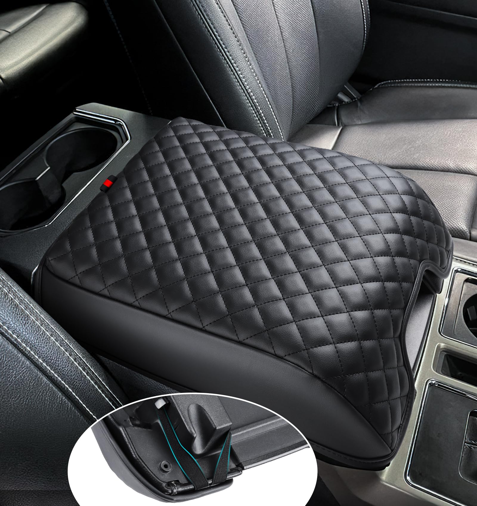 Center Console Cover for Ford F150 2015-2020, Armrest Cover for - Product Imagery