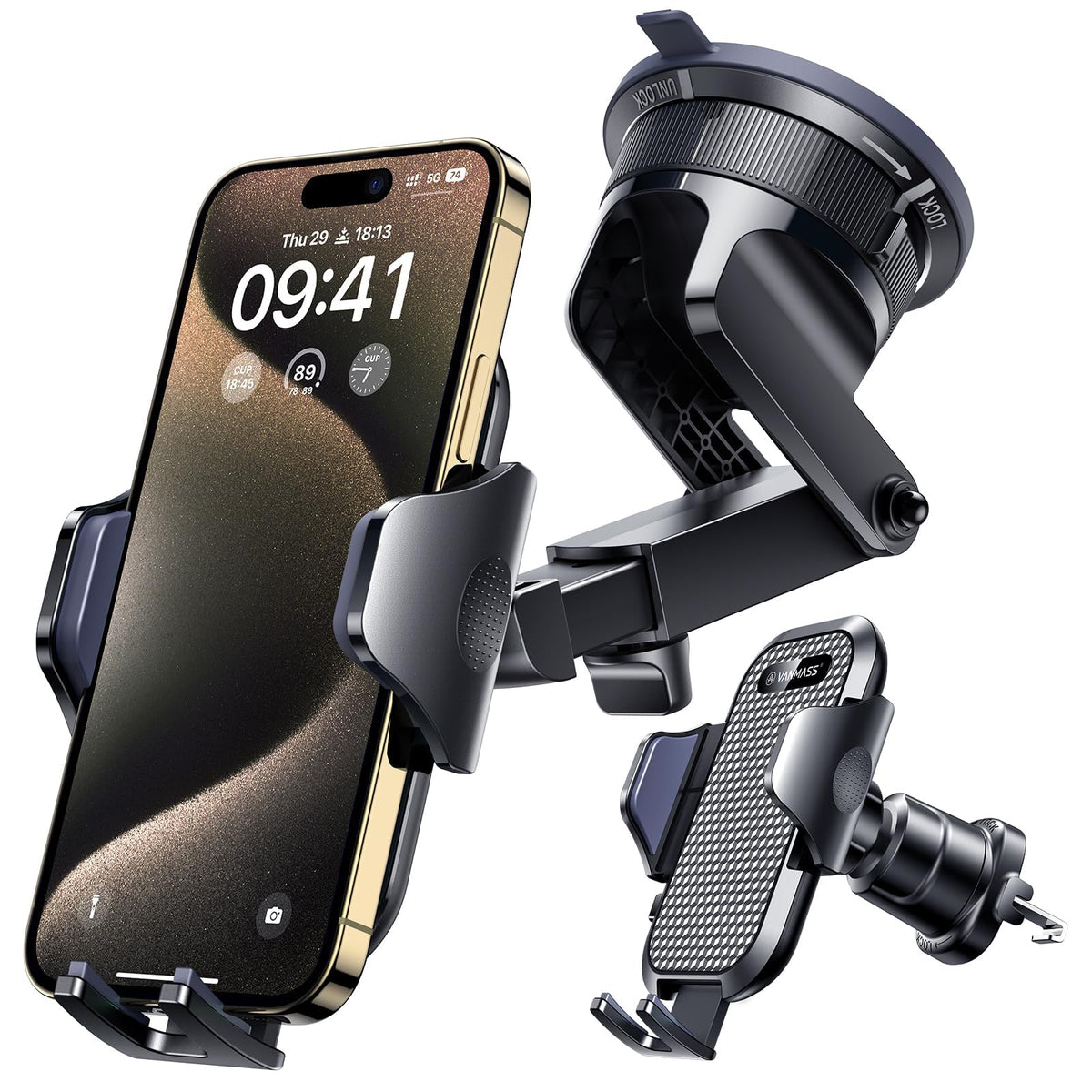 [True Military-Grade] Car Phone Holder VANMASS [Upgraded - Product Imagery