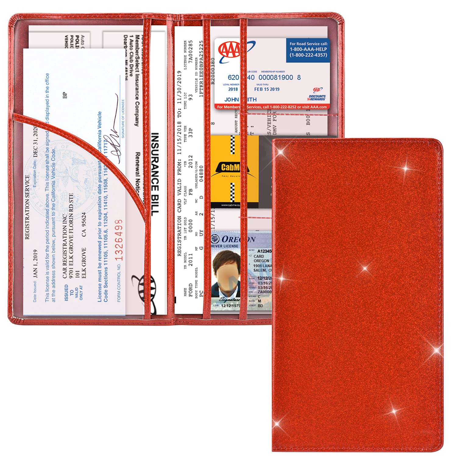 Cacturism Car Registration and Insurance Holder, Glove Box - Product Imagery
