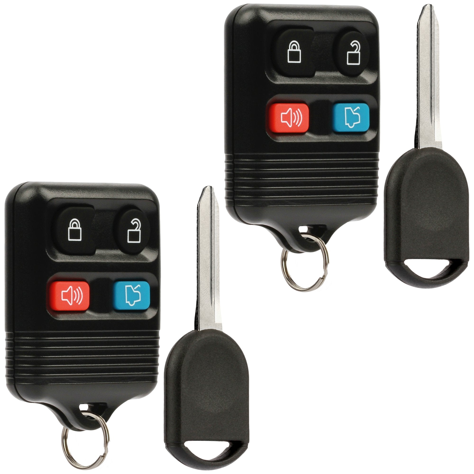 Car Key Fob Keyless Entry Remote fits Ford, Lincoln, Mercury, - Product Imagery