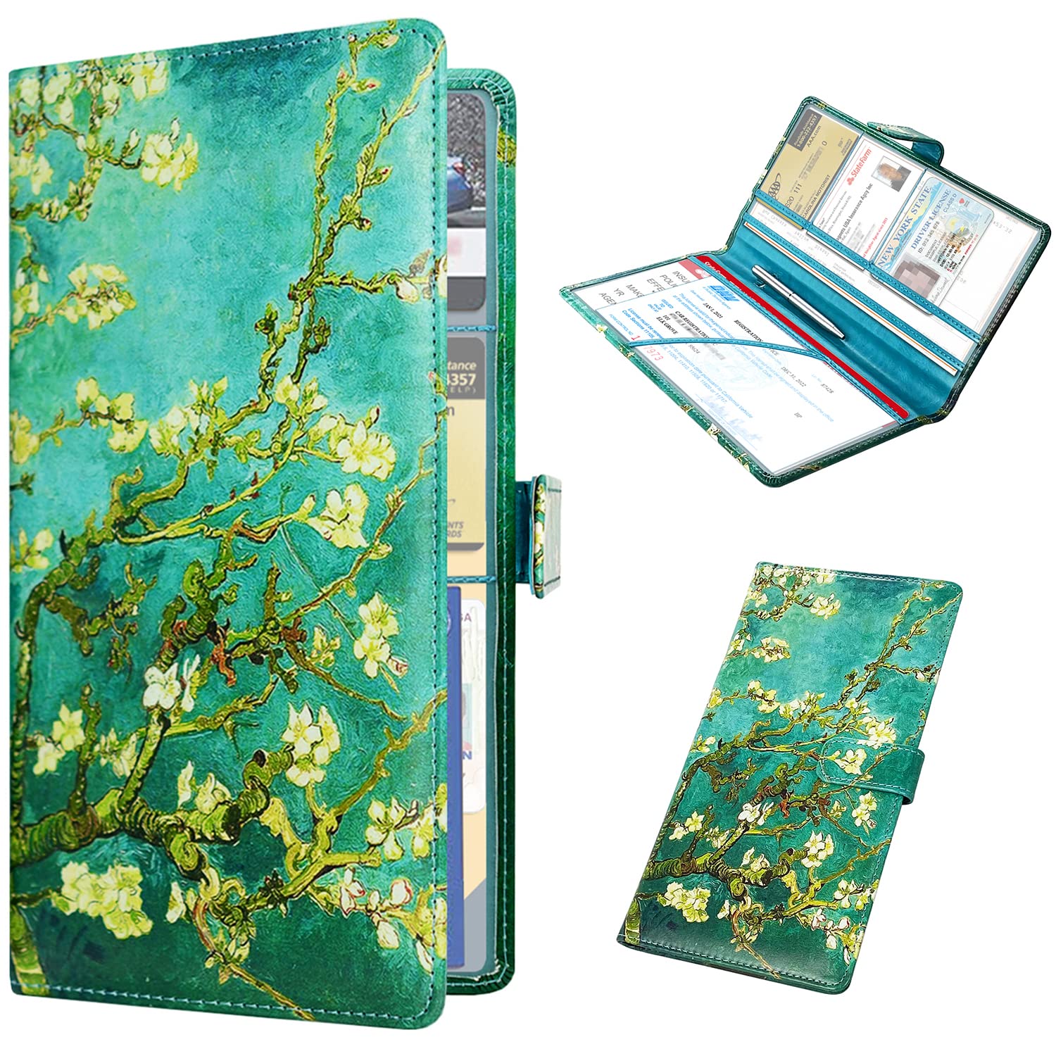 RSAquar Car Registration and Insurance Holder, Vehicle Glove Box - Product Imagery