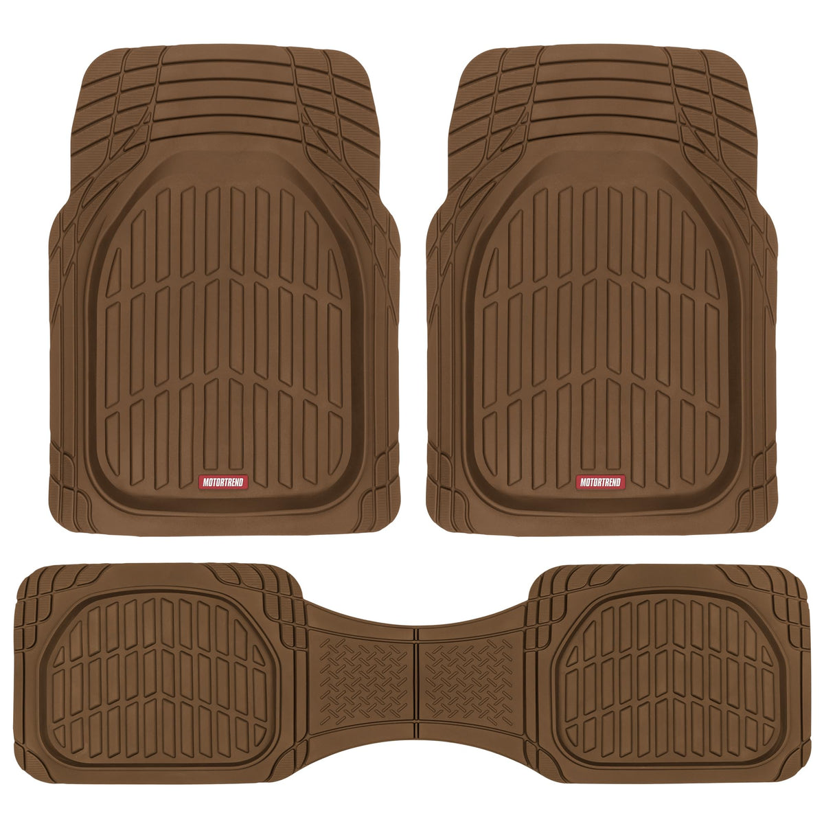 Motor Trend FlexTough Deep Dish All-Weather Floor Mats, - Product Imagery