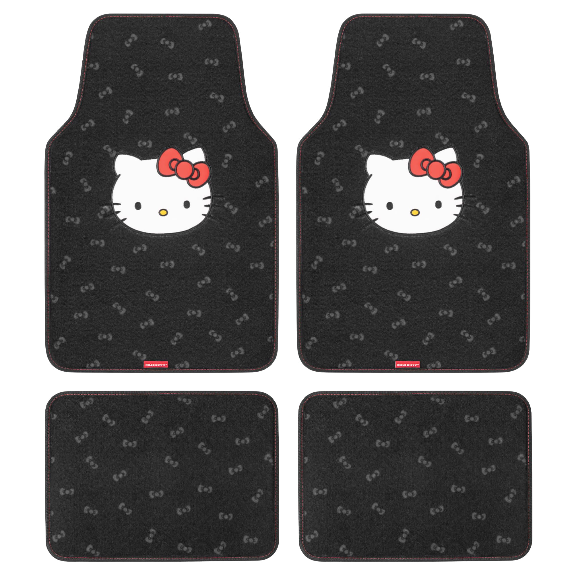 Hello Kitty Carpet Car Floor Mats - Universal Fit for Cars, SUVs - Product Imagery