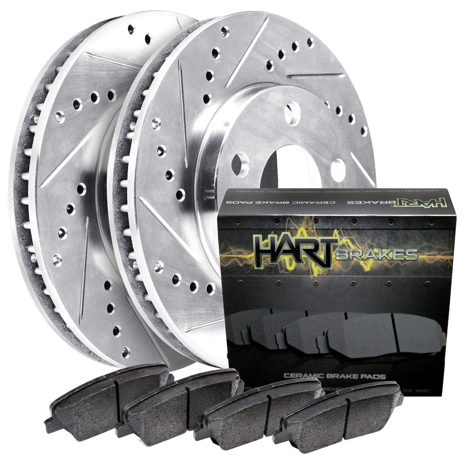 Hart Brakes Front Brake Kit Fits 2015-2017 Honda Odyssey - Product Imagery