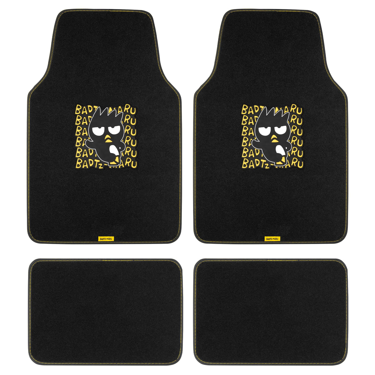 Badtz-Maru Carpet Car Floor Mats - Universal Fit for Cars, SUVs - Product Imagery