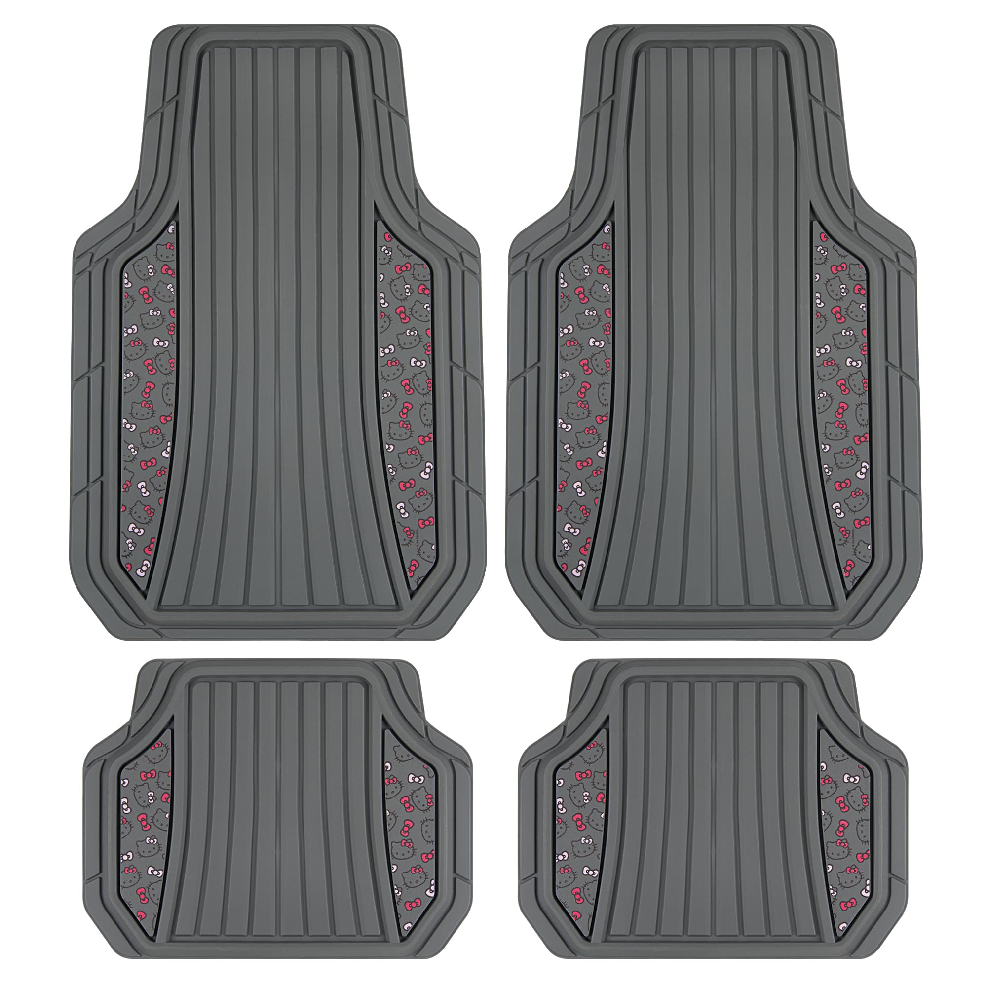 Hello Kitty Car Mats 4pc Floor Mats for Cars Trucks SUVs Kawaii - Product Imagery