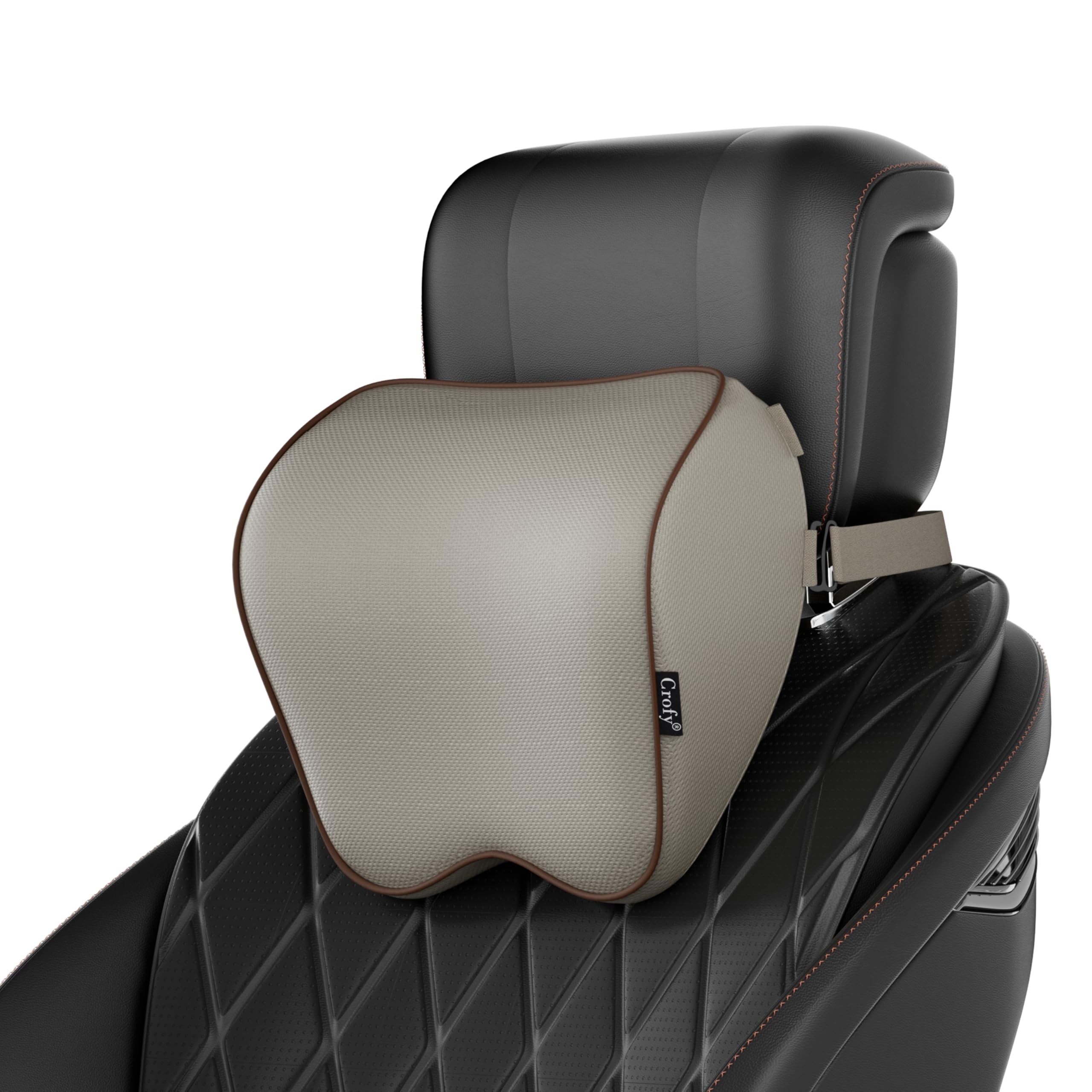 Crofy 2-Pack Car Neck Pillow, Headrest Pillow with Adjustable - Product Imagery